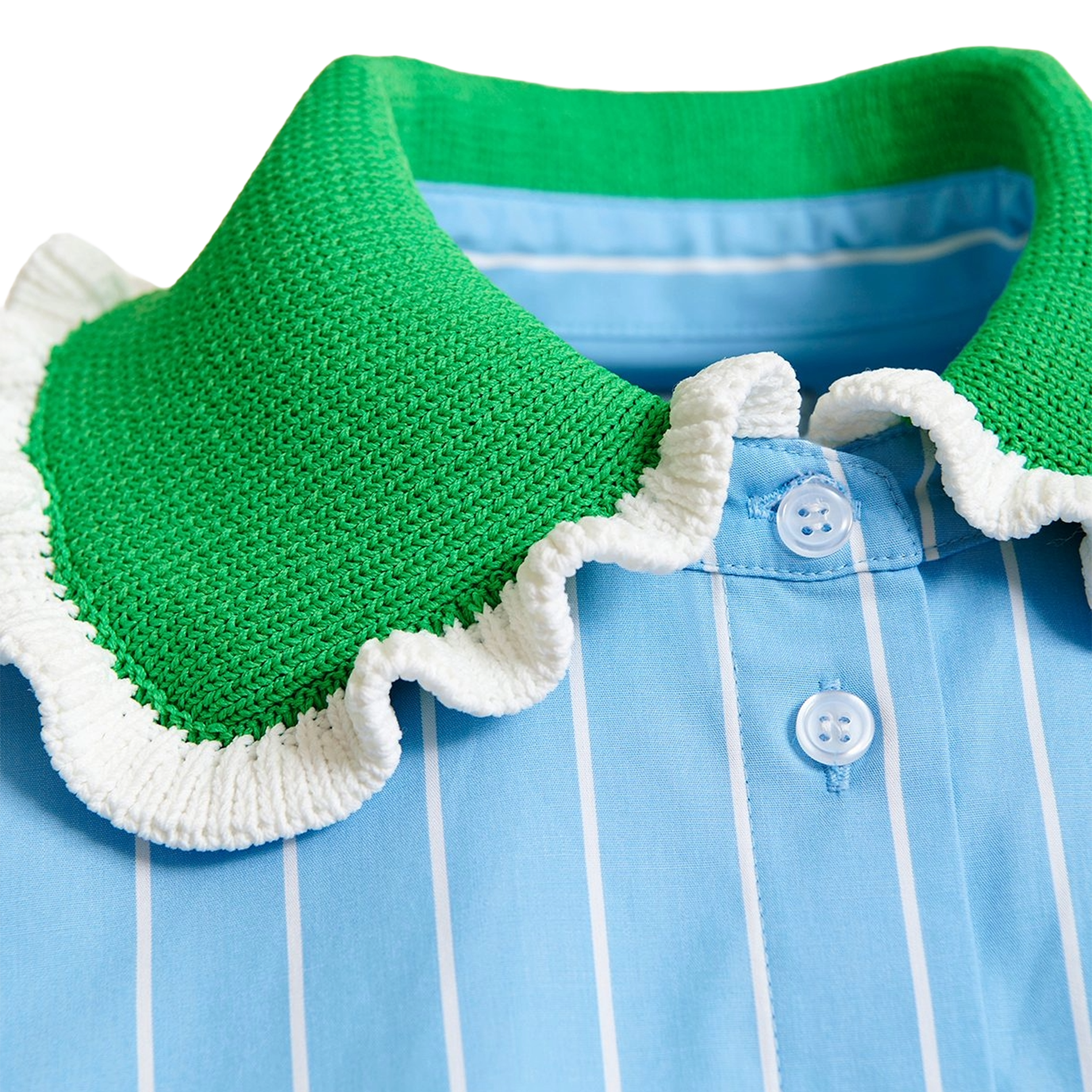 Chemise oversize col classique en coton rayé joyful ESSENTIEL ANTWERP Bleu