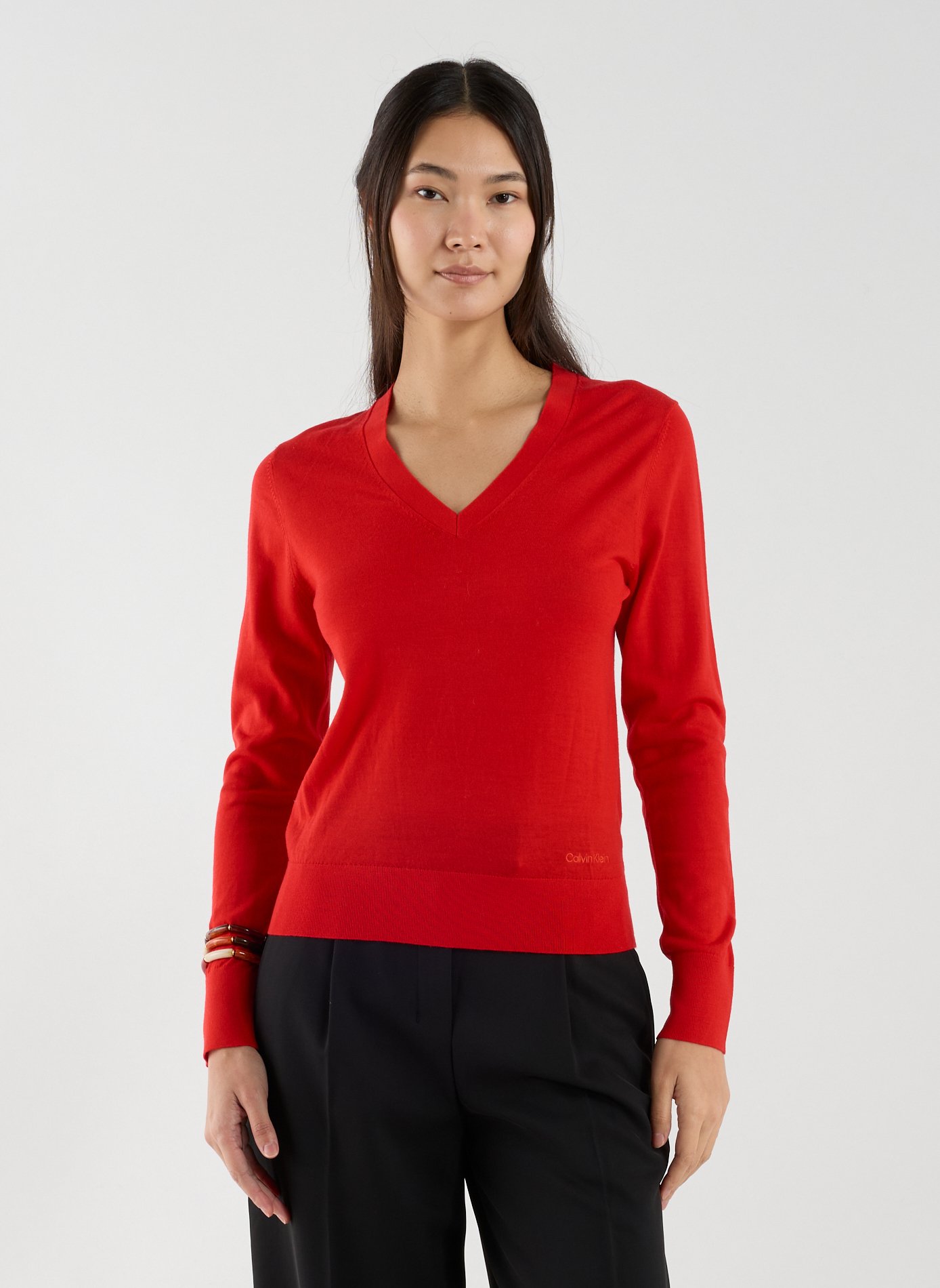 Crew-neck jumper CALVIN KLEIN Red