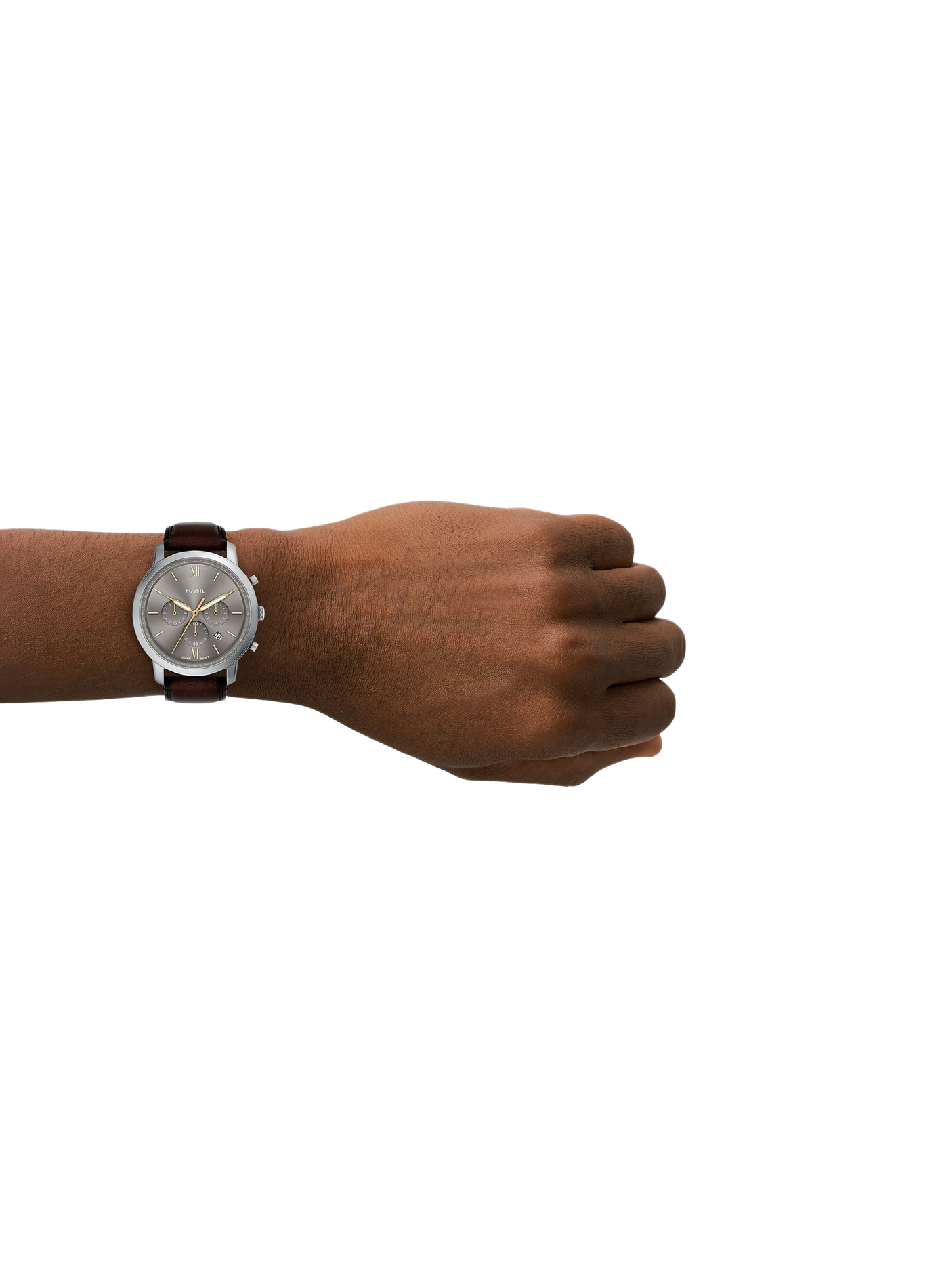 Montre Neutra bracelet en cuir FOSSIL Gris
