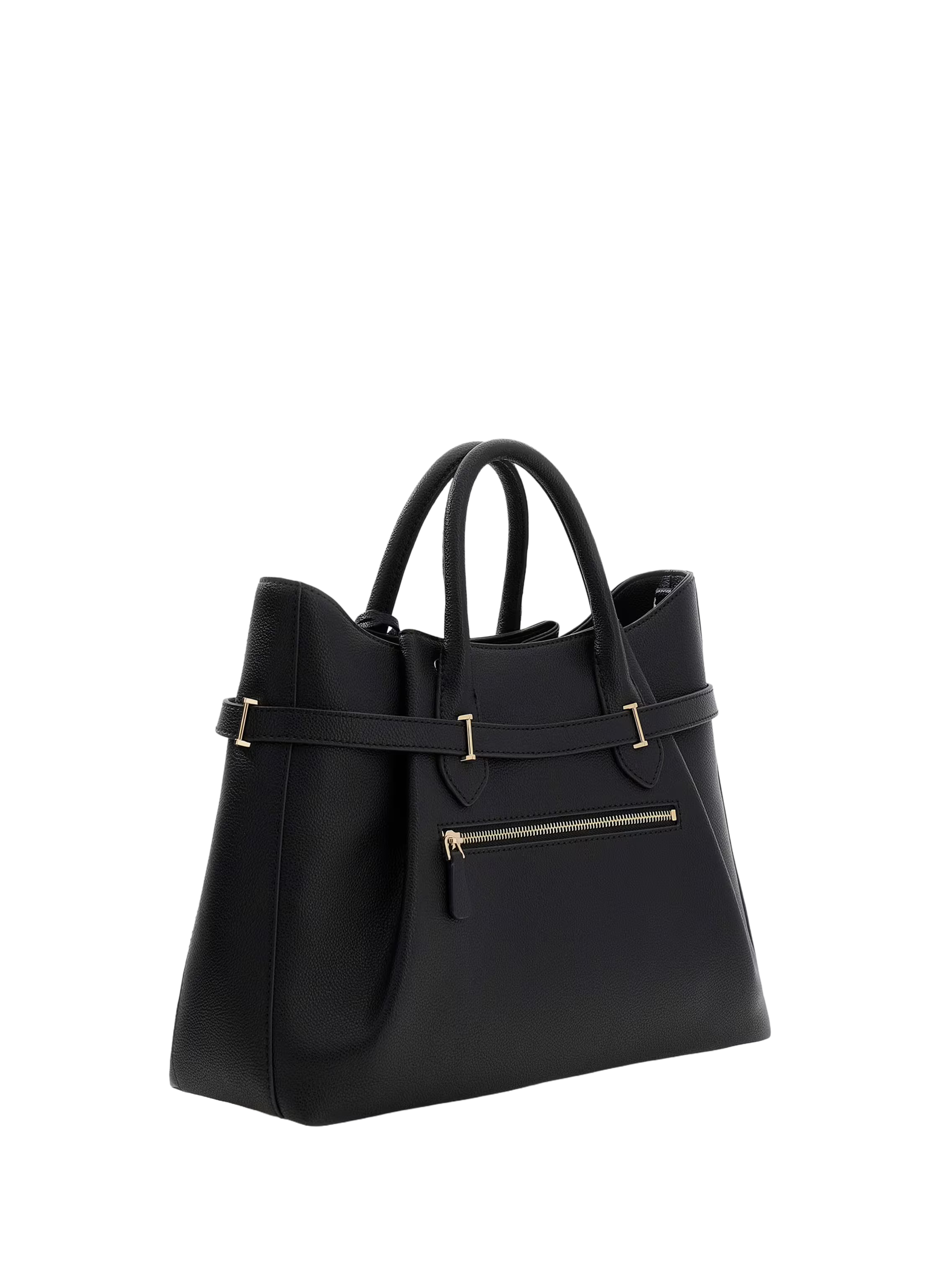 Large faux leather handbag GUESS Black