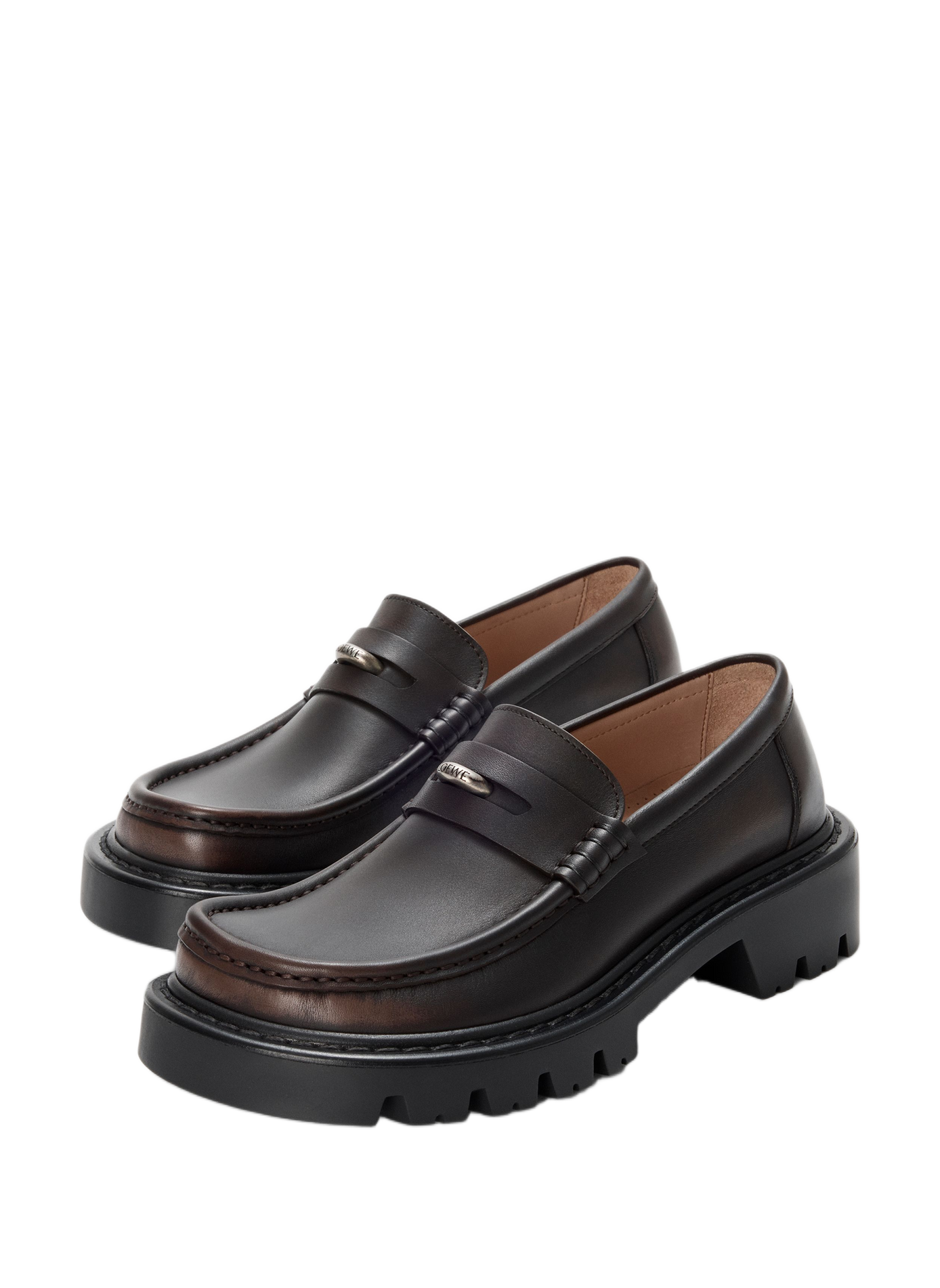 Loafer Sierra in calf leather LOEWE Brown