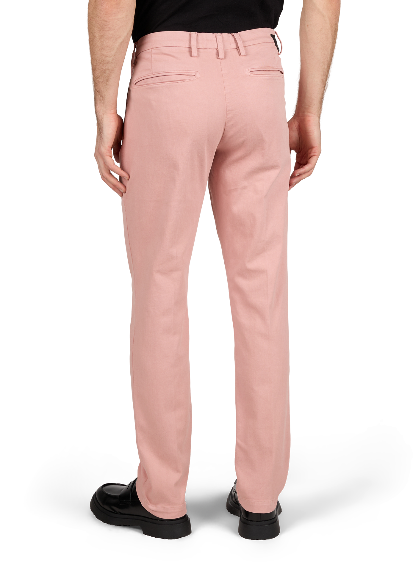 Jeans slim uni en coton mélangé REPLAY Rose