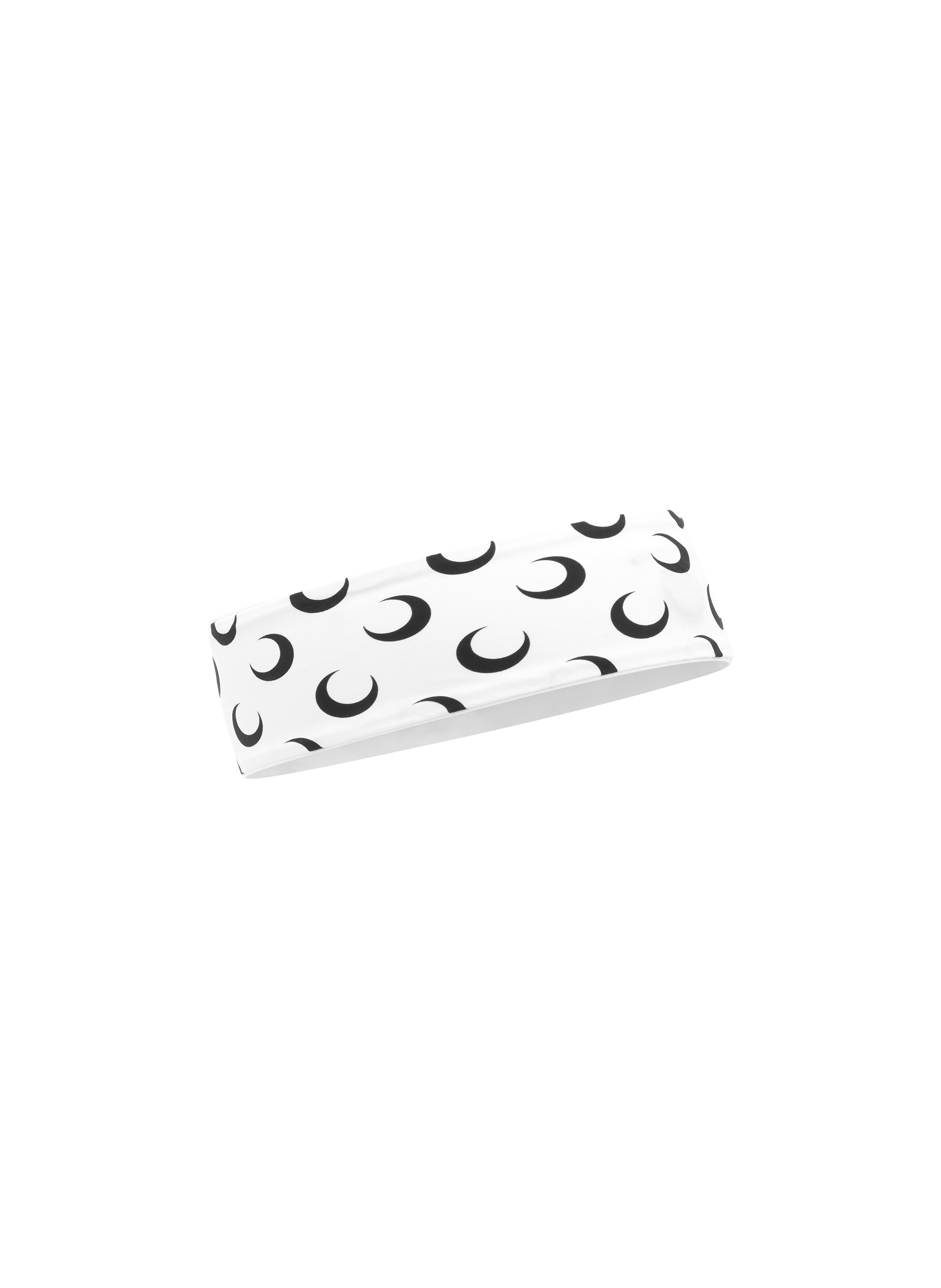 Bandeau de sport imprimé moon MARINE SERRE Blanc