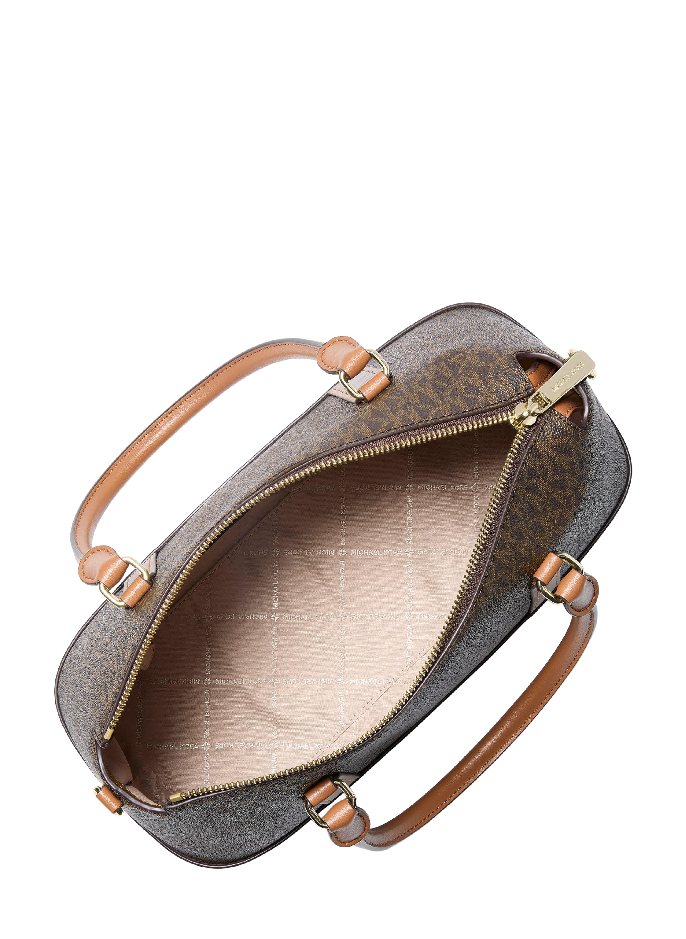 Sac bowling Andie M logotypé MICHAEL KORS Marron