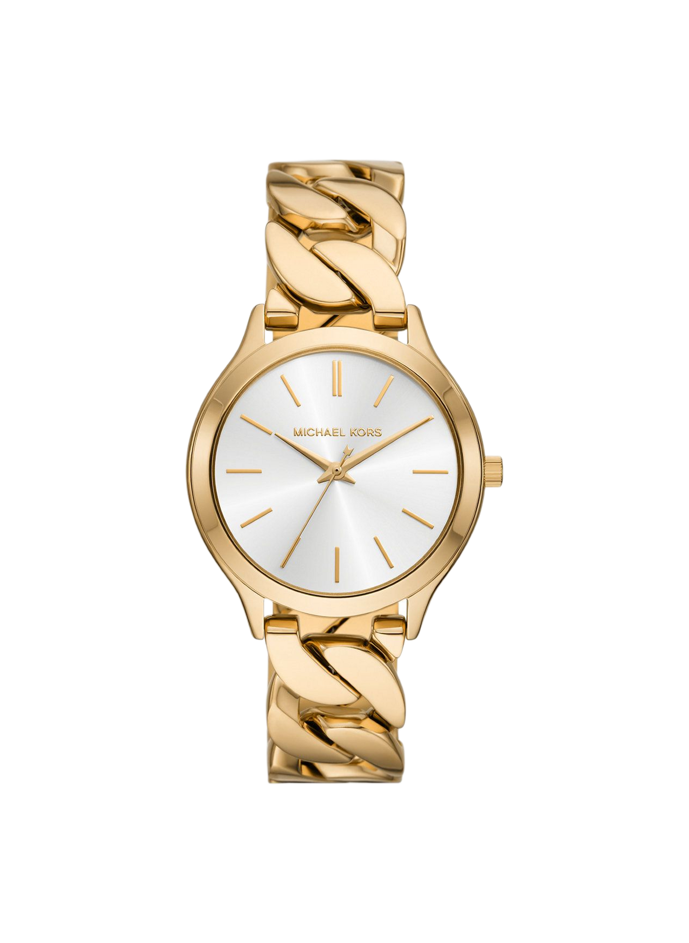 Montre quartz Slim Runway en acier inoxydable MICHAEL KORS MONTRES Blanc