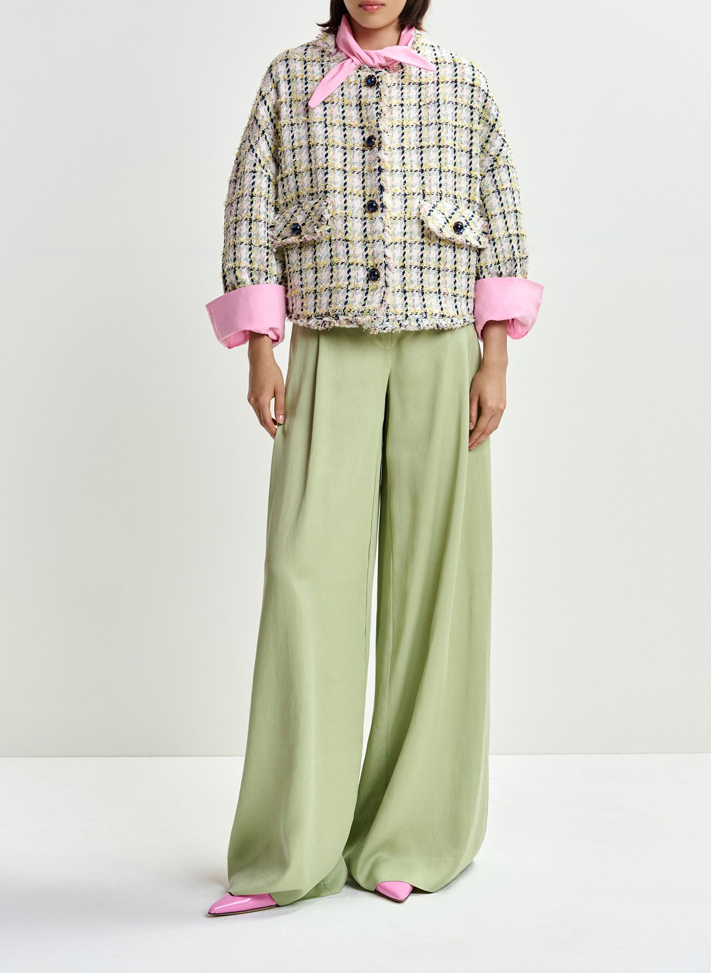 Pantalon large justicia ESSENTIEL ANTWERP Vert