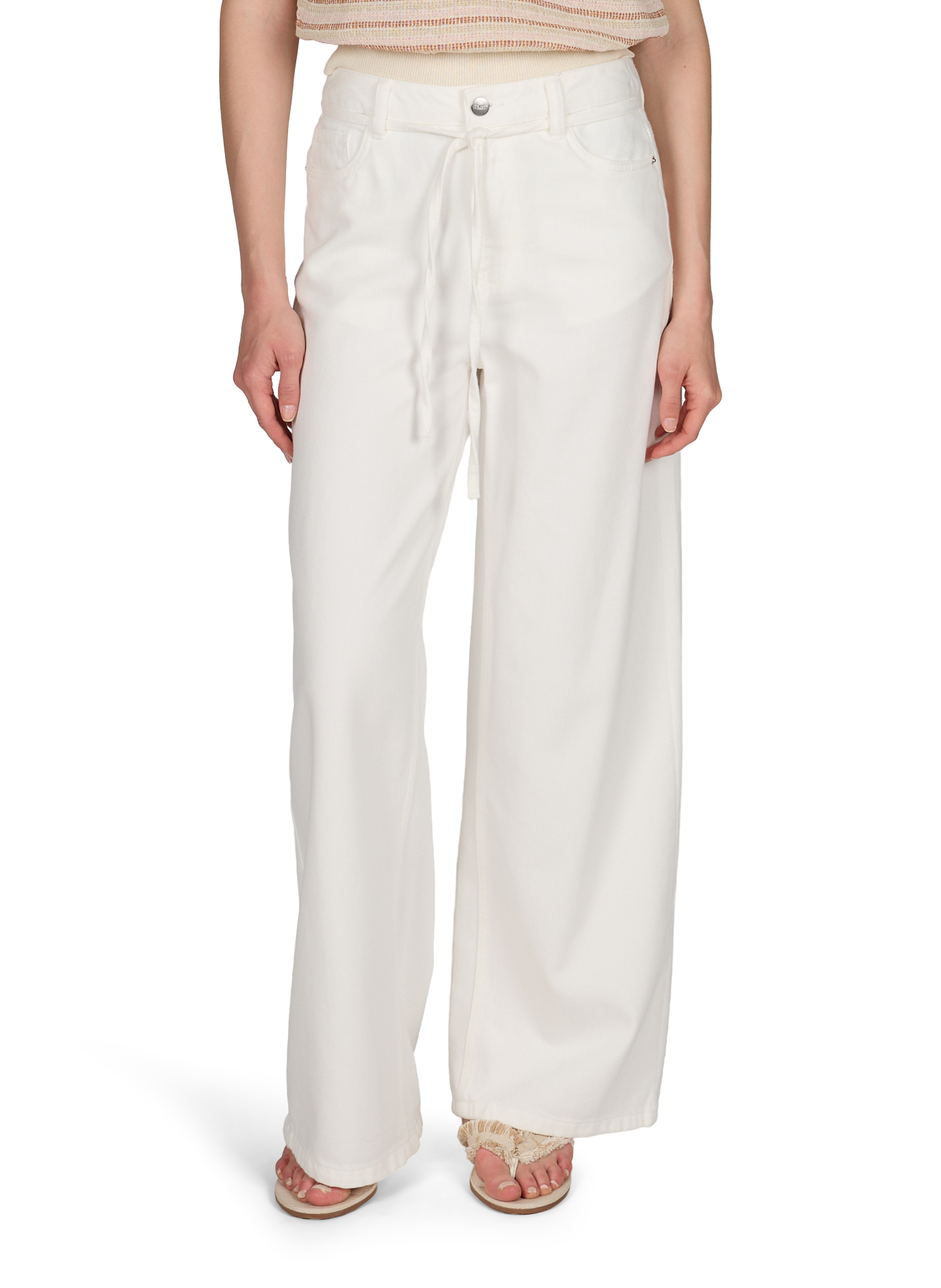 Jeans large en coton mélangé OBJECT