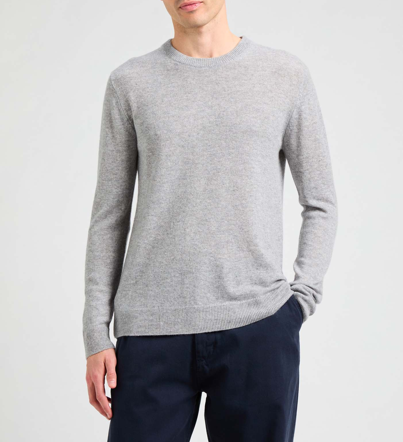 Cashmere round-neck jumper AU PRINTEMPS PARIS Silver
