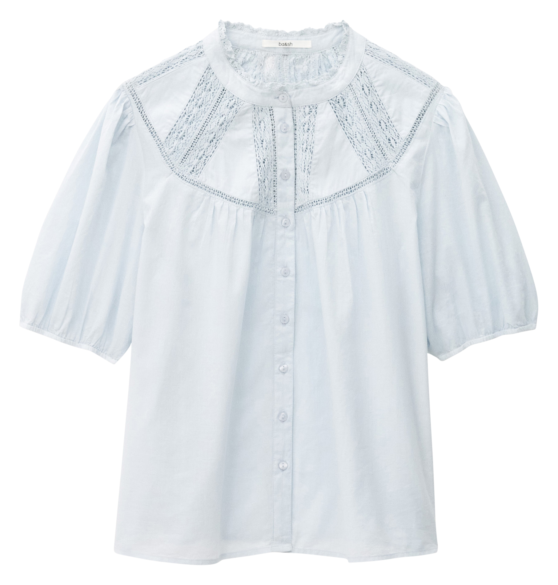 Chemise oversize en coton nella BA&SH Bleu
