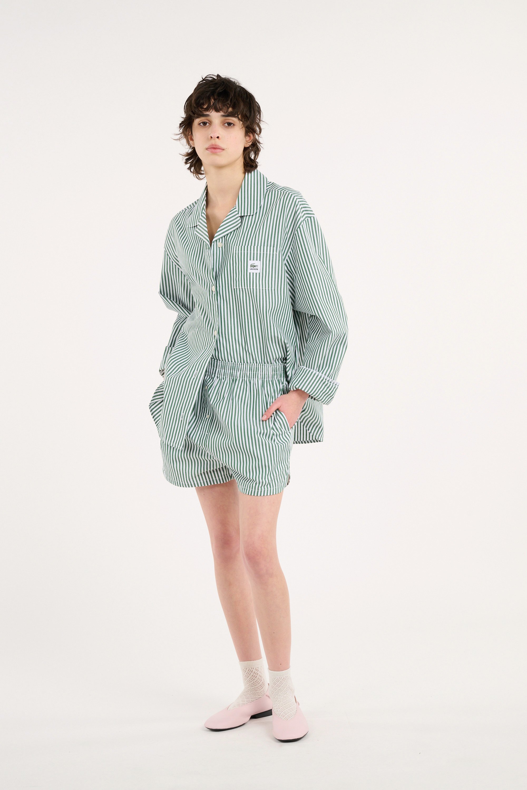 Ensemble de pyjama pyjamas sous-vetements LACOSTE Vert
