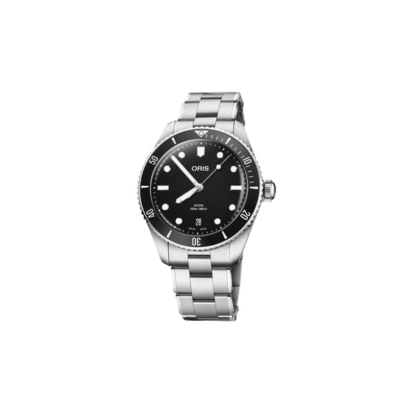 Montre automatique Oris Divers Date en acier inoxydable Montre automatique Oris Divers Date en acier inoxydable