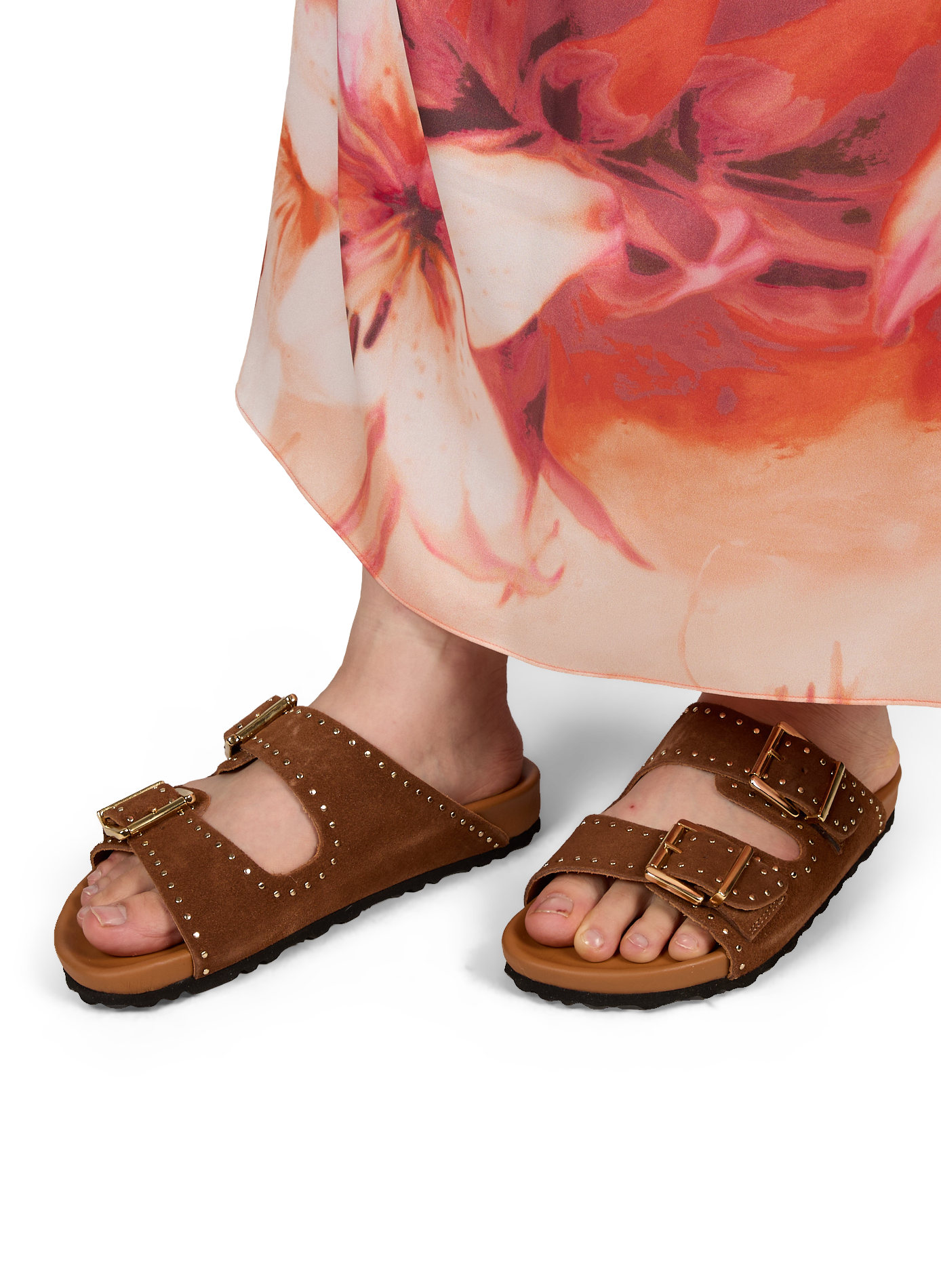 Funky leather mules SAISON 1865 Brown