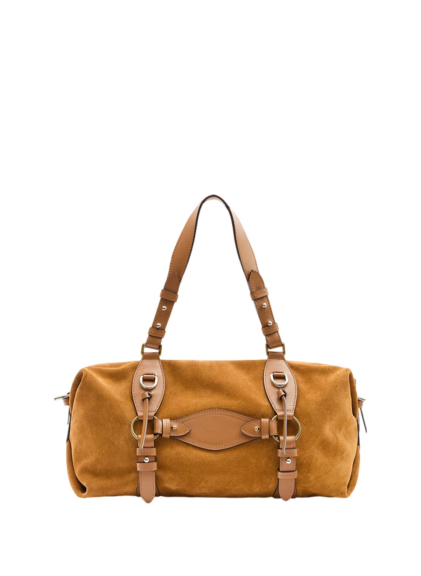 Handtasche Tilpa aus Veloursleder und Leder ISABEL MARANT Braun