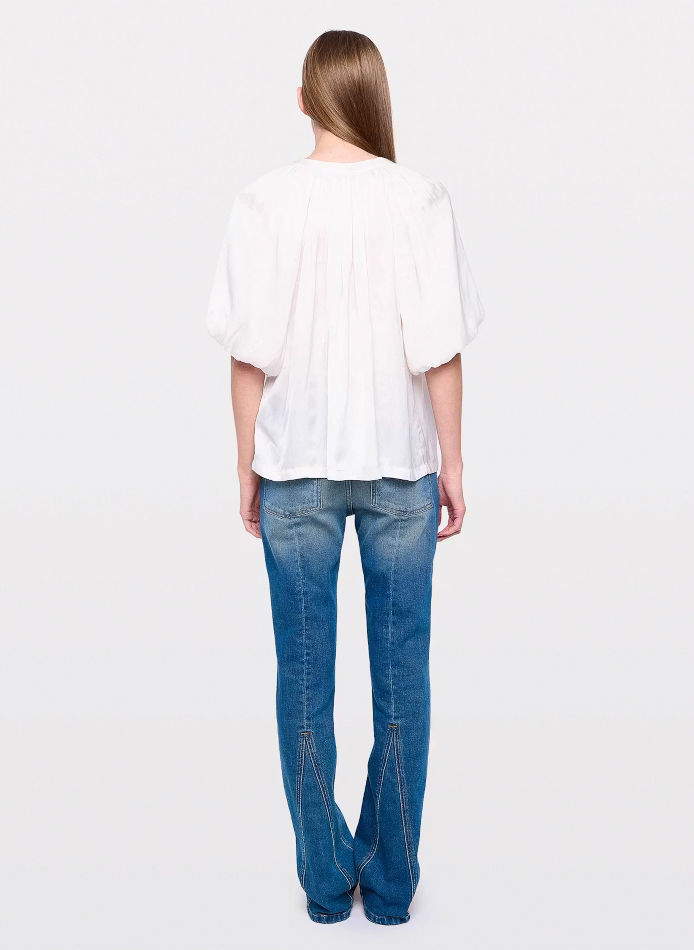 Blouse ample encolure v teko ZADIG&VOLTAIRE Blanc