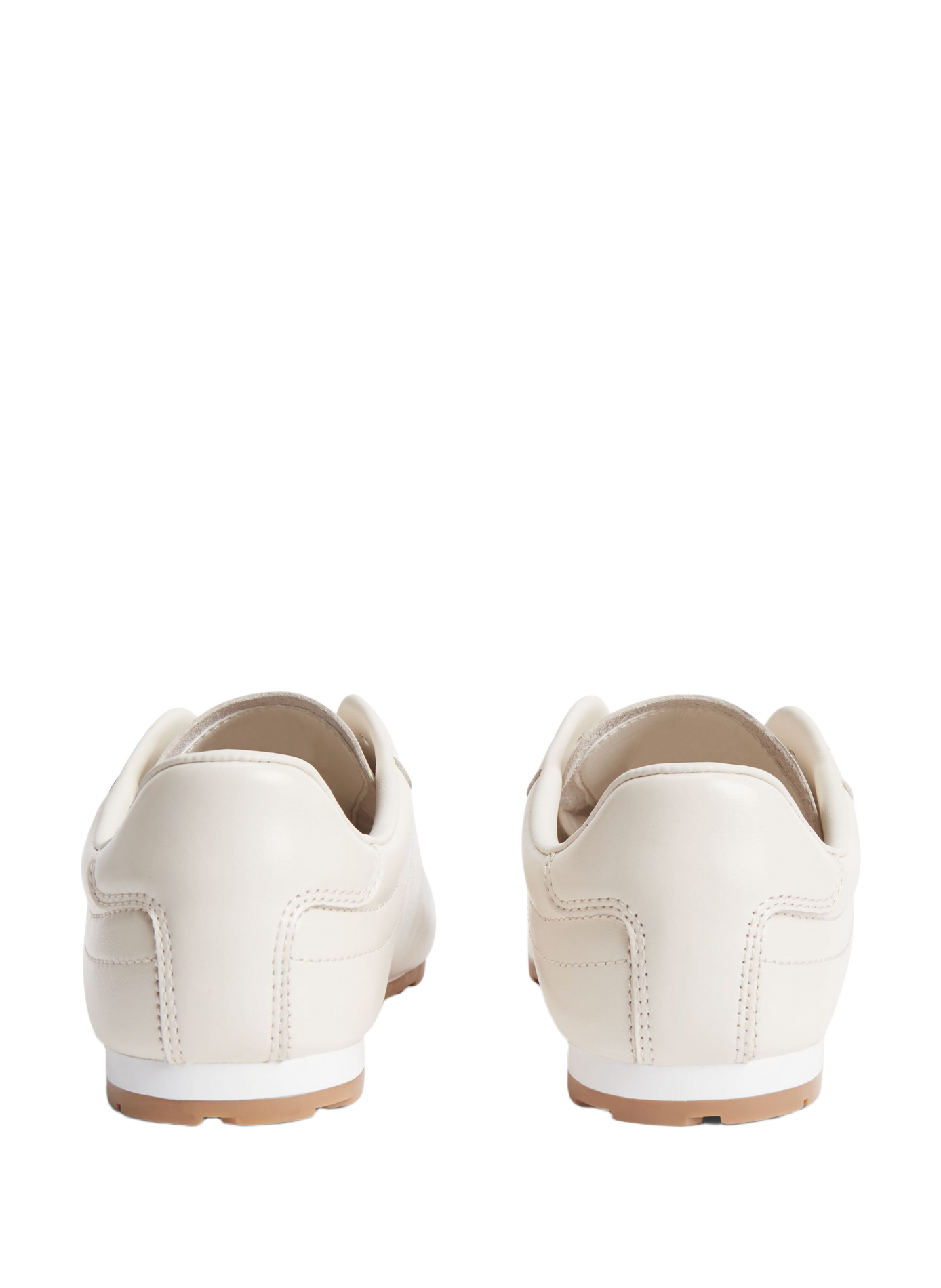 Baskets Bella à détail métallique en cuir TOMMY HILFIGER Beige