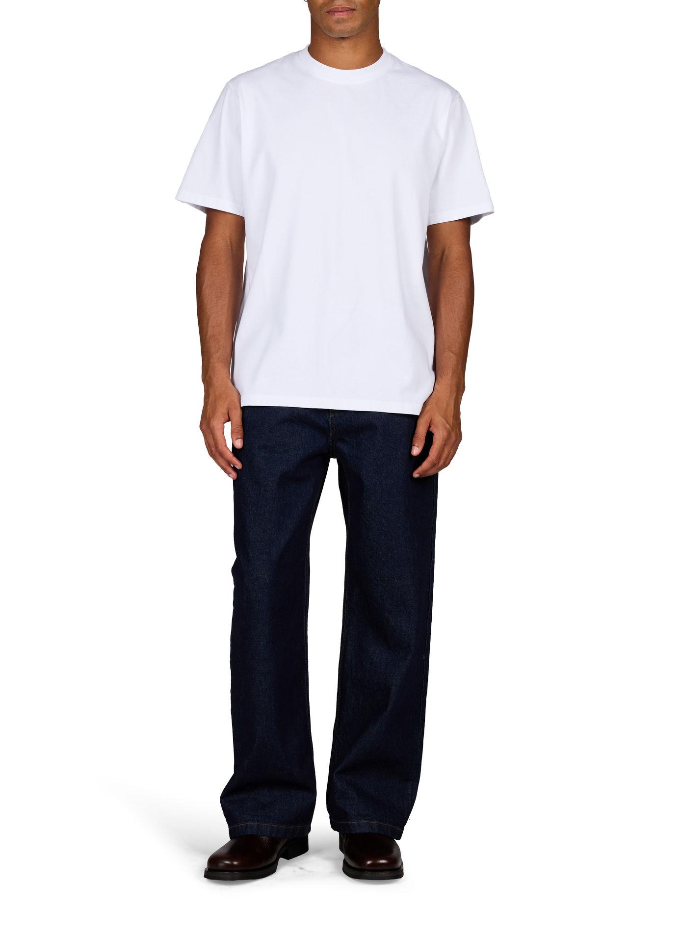 Round neck straight fit cotton T-shirt with screen printing ARTE ANTWERP White