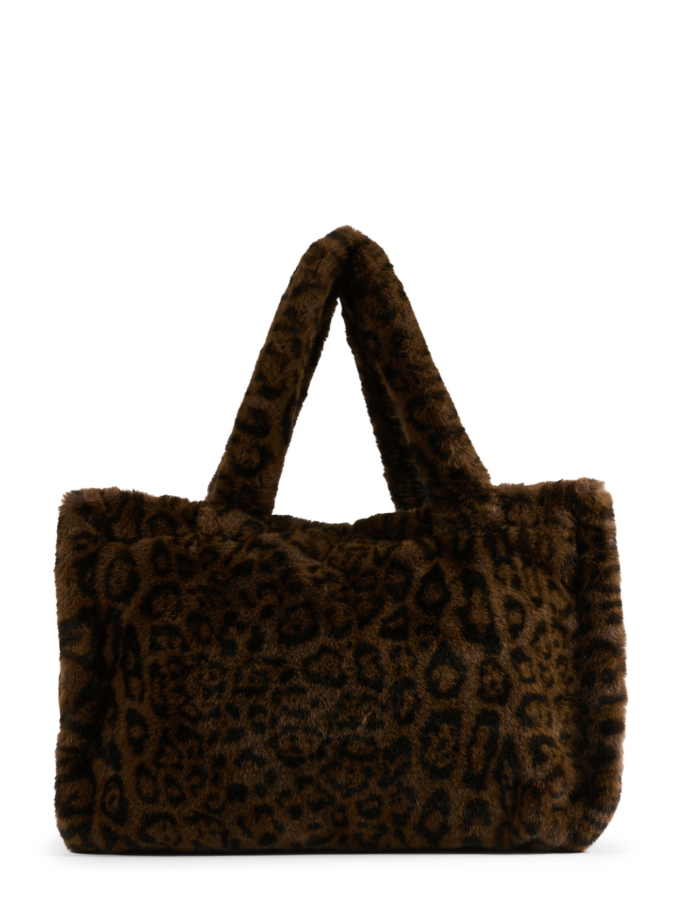 Fur effect tote bag AU PRINTEMPS PARIS Multicolour