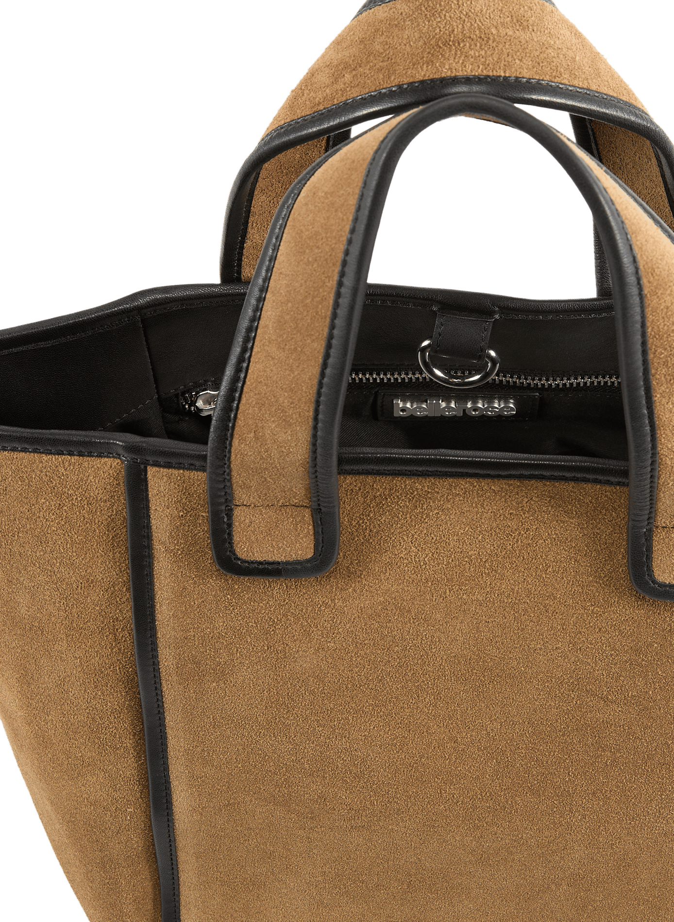 Mini Kub bag in suede leather BELLEROSE Brown
