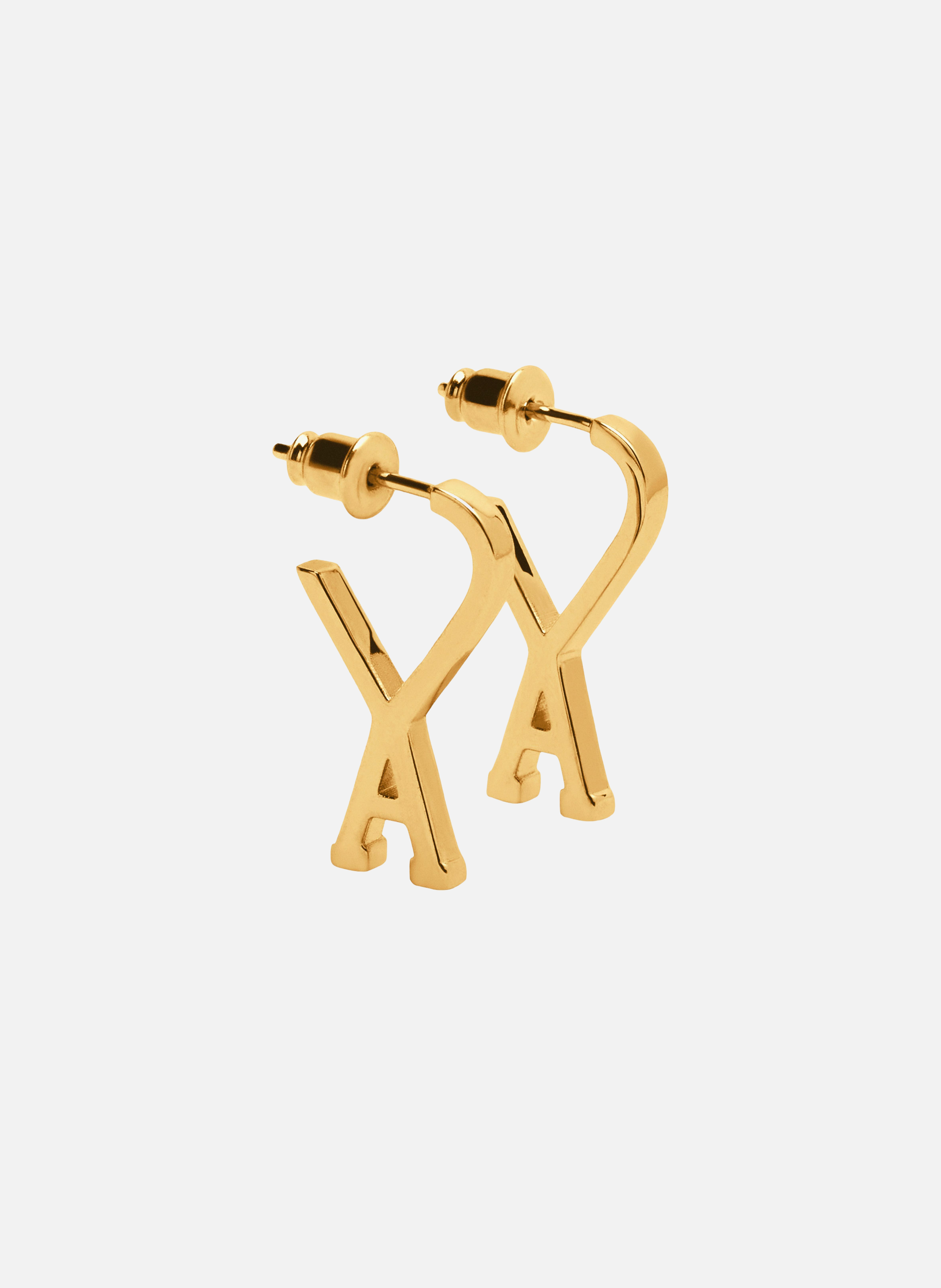 Petites créoles ami de coeur unisexe AMI PARIS Jaune