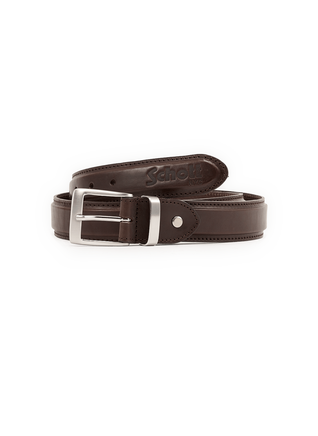 Riem van runderleer SCHOTT Bruin