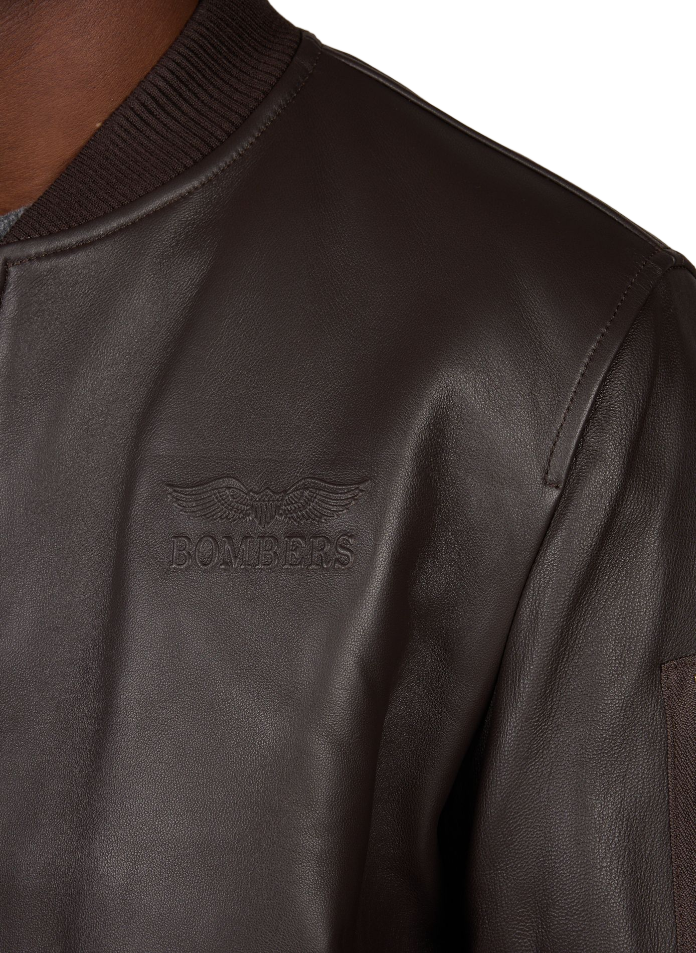Bomber Viper en cuir BOMBERS ORIGINAL Marron