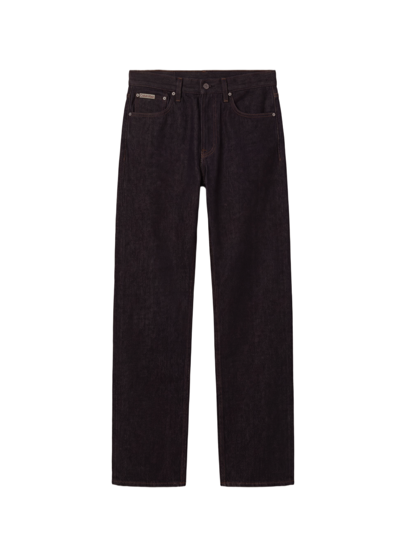 Jean droit en coton CALVIN KLEIN Bleu