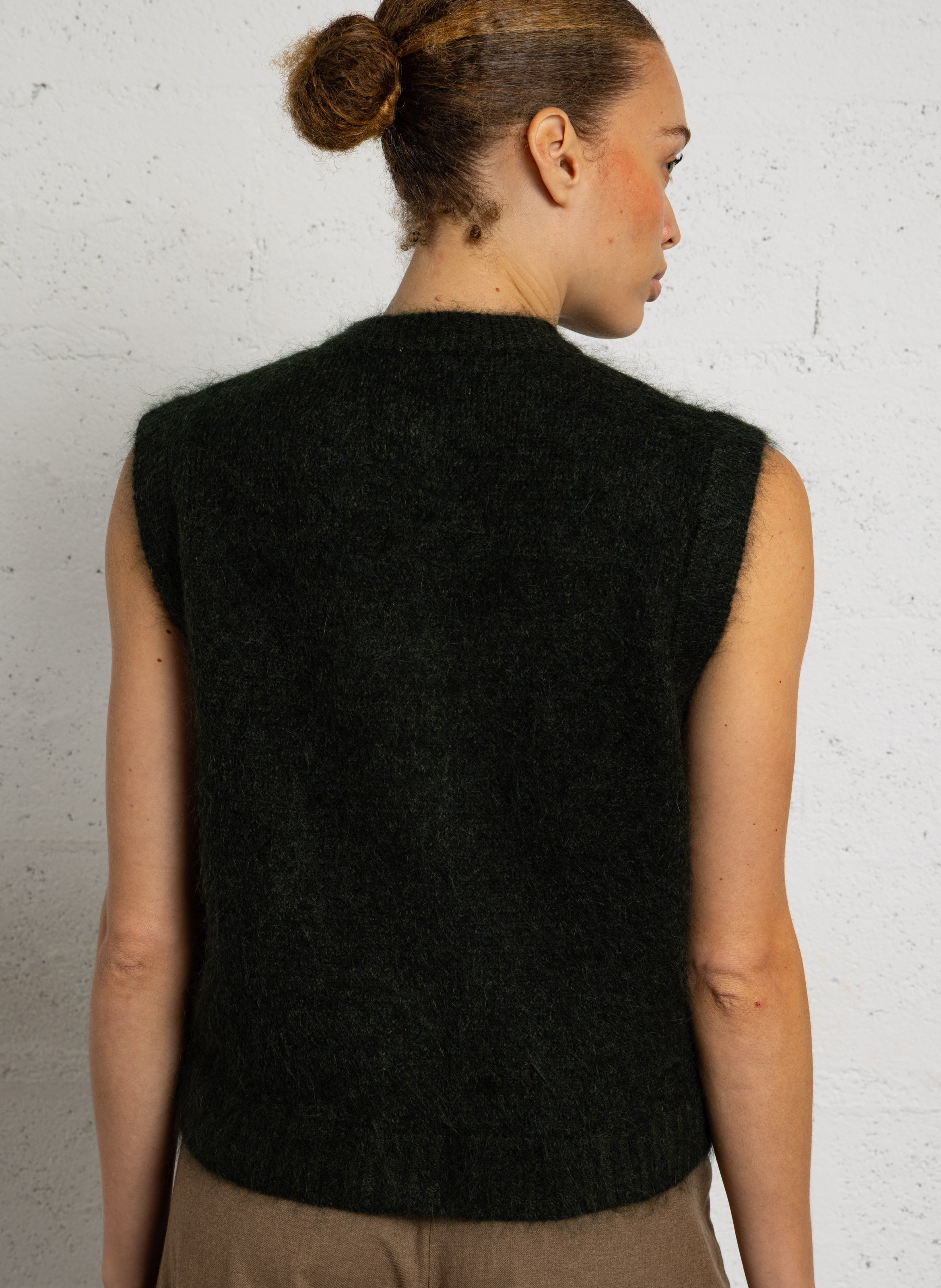 Gilet droit imprimé alpha MAISON 123 Vert