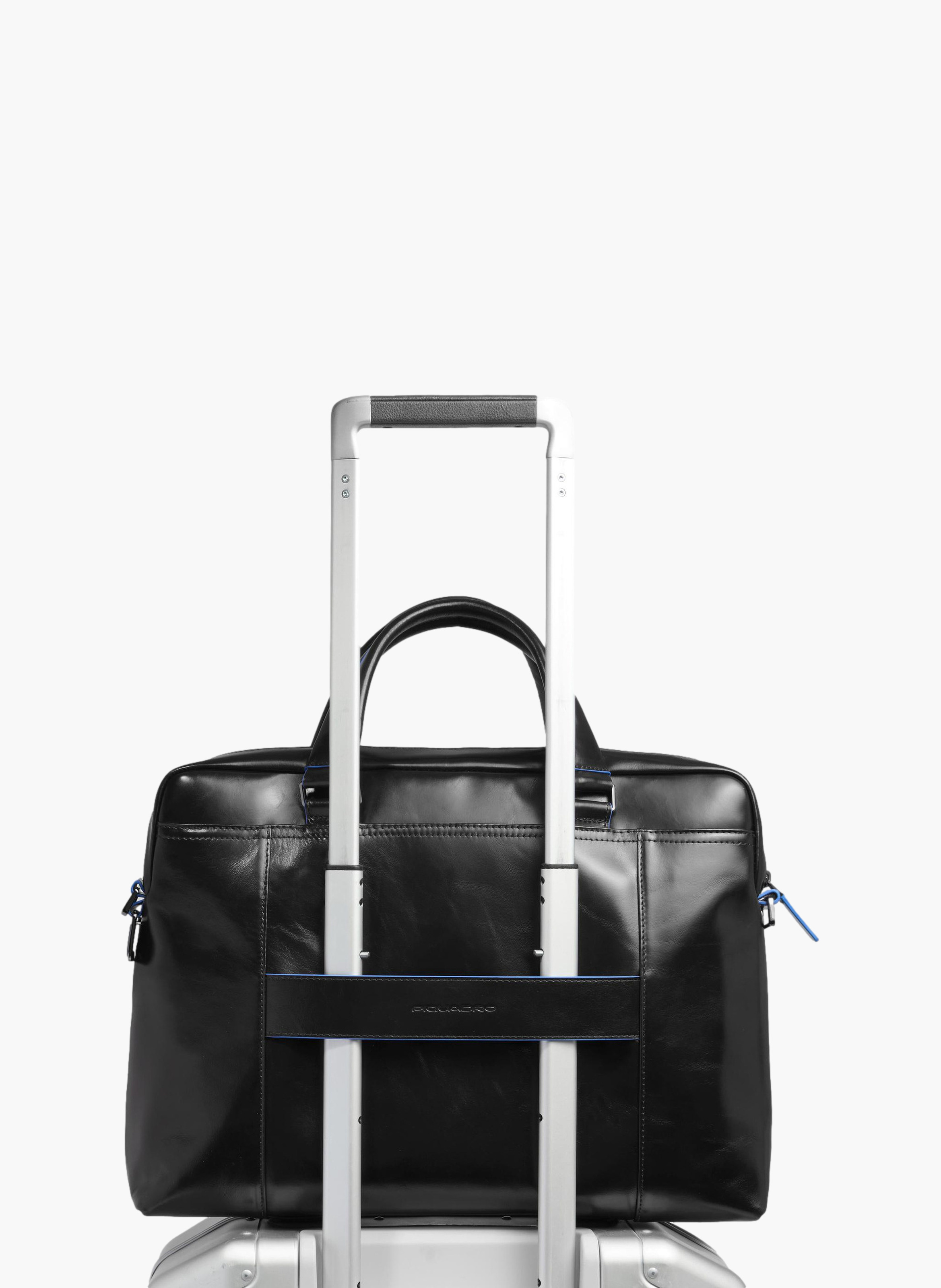 Aanpasbare tas voor 14" laptop PIQUADRO Zwart