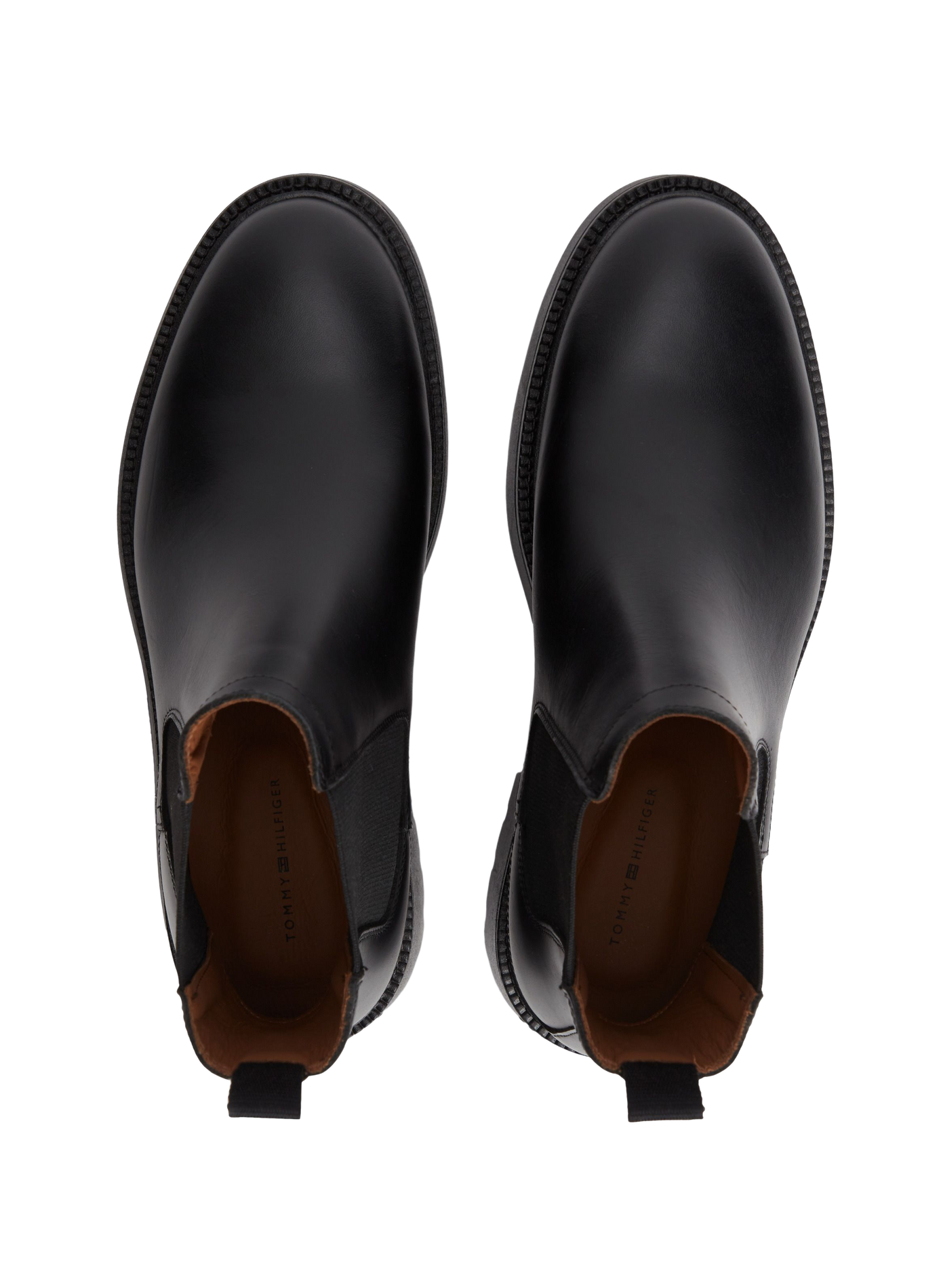 Chunky leather Chelsea boots TOMMY HILFIGER Black