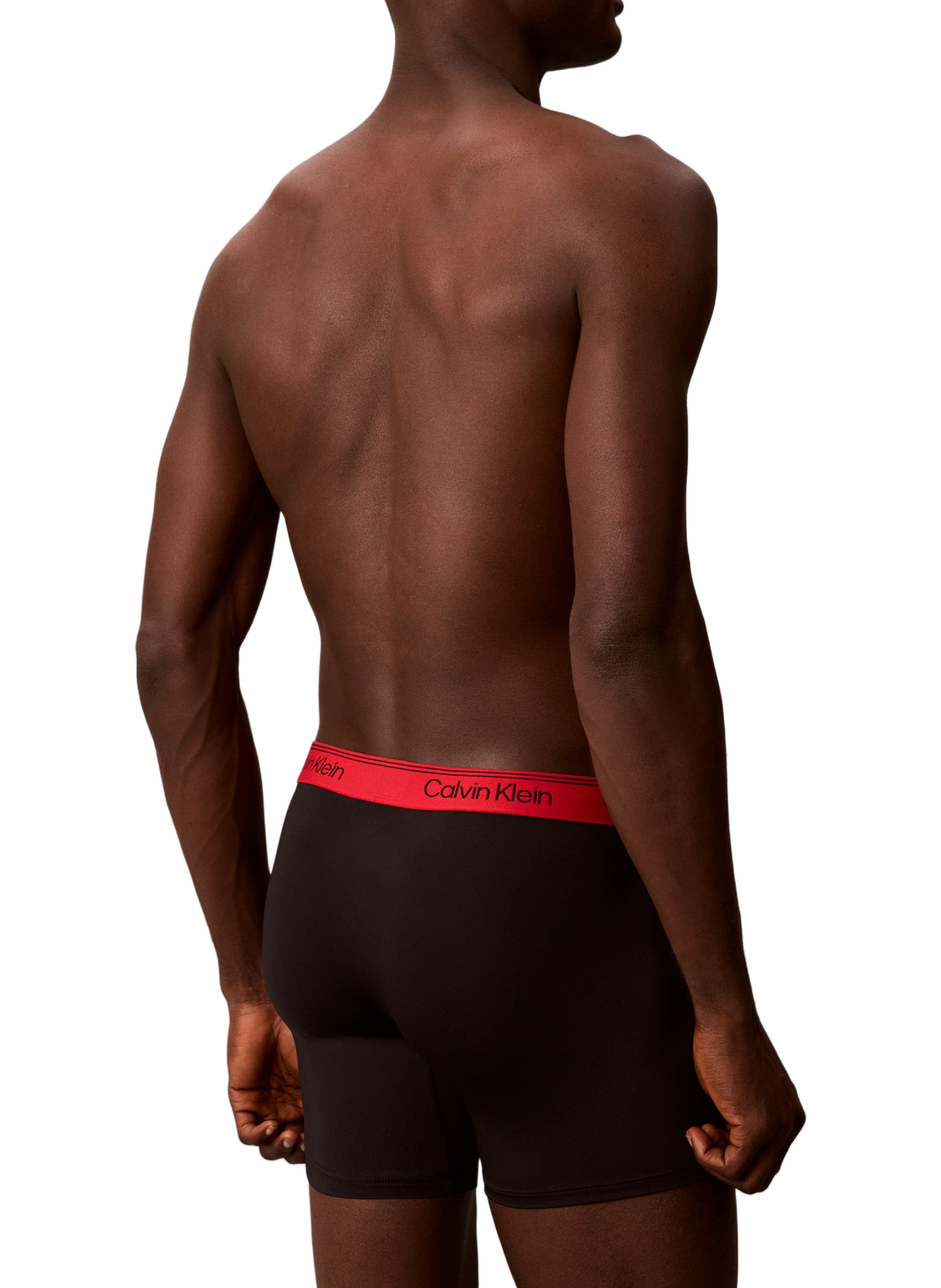 Lot de 3 boxers longs en microfibre stretch CALVIN KLEIN Noir