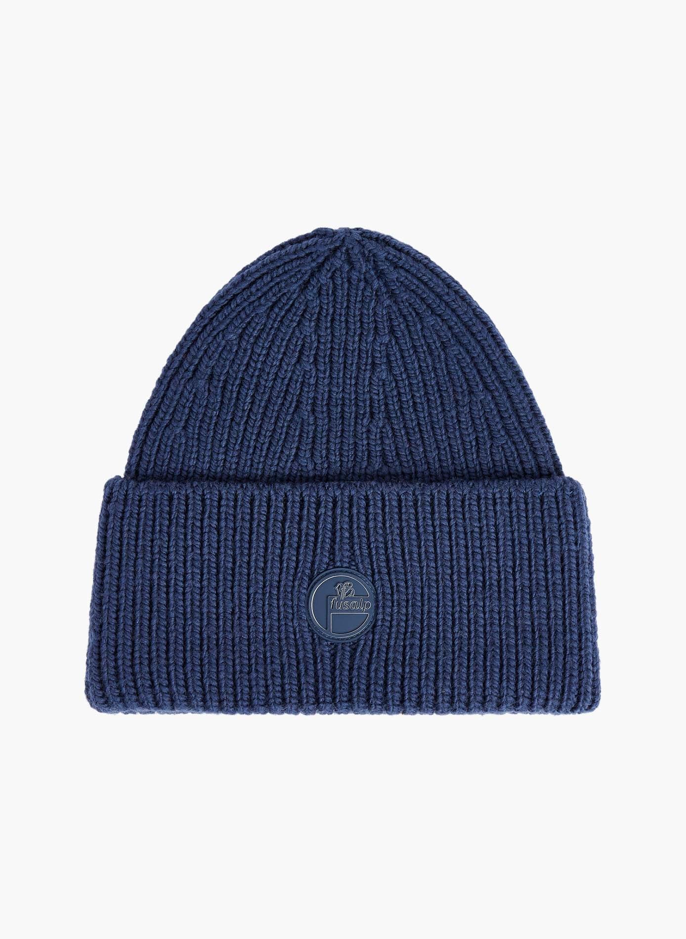 Bonnet knit beanie coupe regular FUSALP Bleu