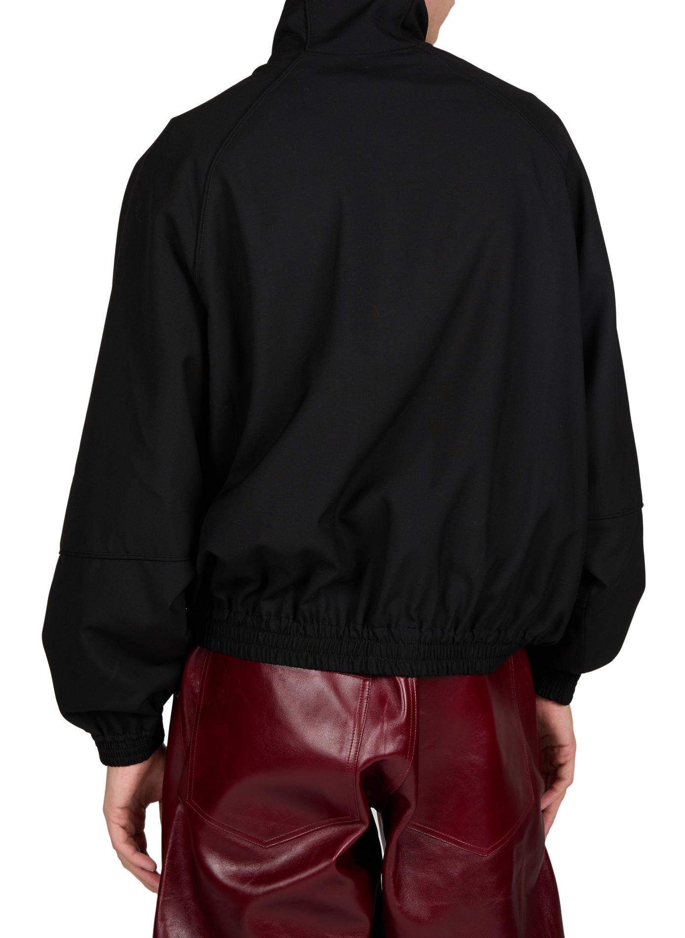 Oversized wool-blend jacket WILLY CHAVARRIA Black