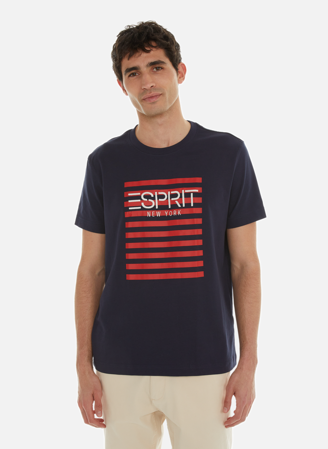 T-shirt imprimé en coton  ESPRIT