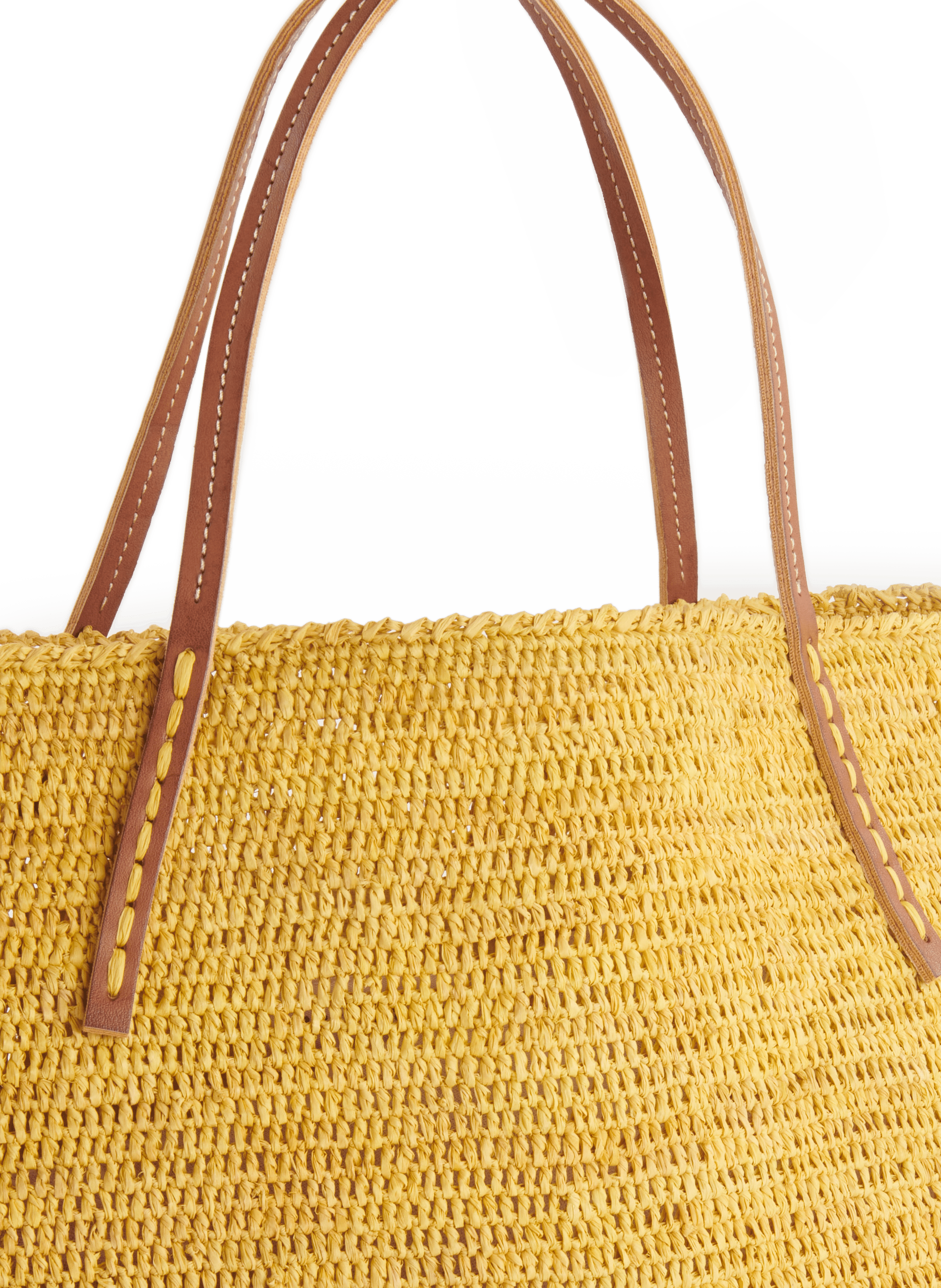 Panier en raphia SANS-ARCIDET Jaune