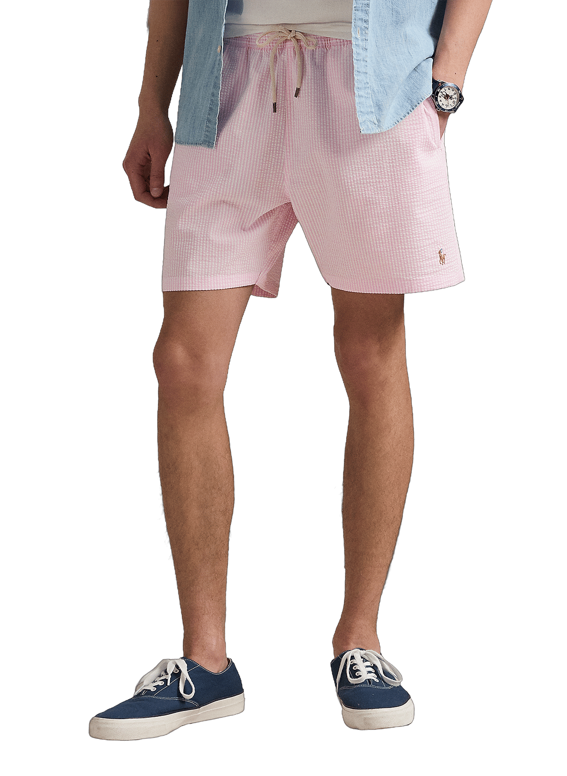 Striped swim shorts POLO RALPH LAUREN Pink