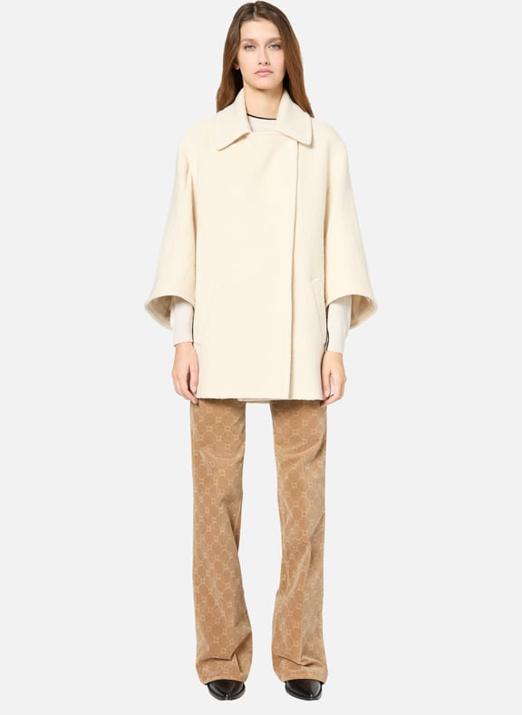 Manteau court en coton et laine - selma Beige by GERARD DAREL GERARD DAREL Manteau court en coton et laine - selma Beige