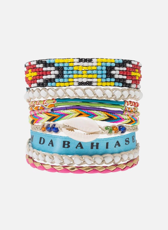 Manchette bracelet multiliens brésiliens version 07 Doré by HIPANEMA HIPANEMA Manchette bracelet multiliens brésiliens version 07 Doré