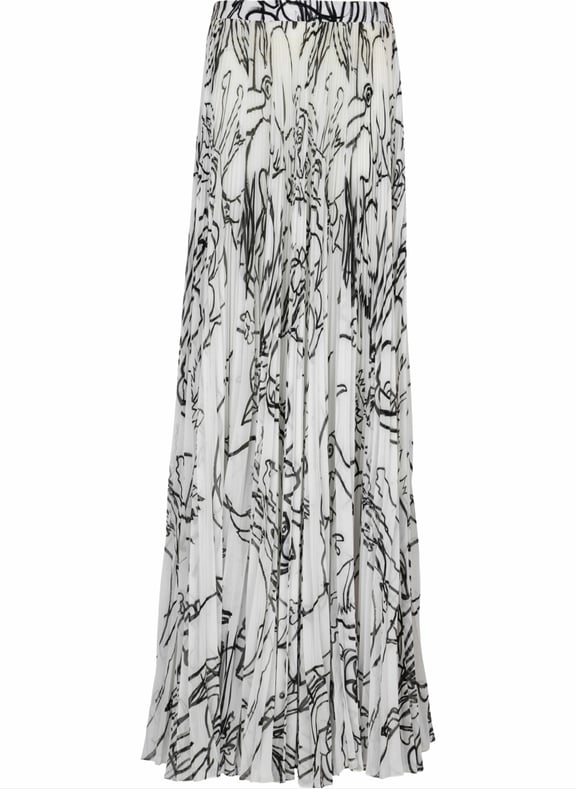 Disney x balmain : the lion king - jupe longue plissée imprimée enfant précoce Blanc by BALMAIN BALMAIN Disney x balmain : the lion king - jupe longue plissée imprimée enfant précoce Blanc