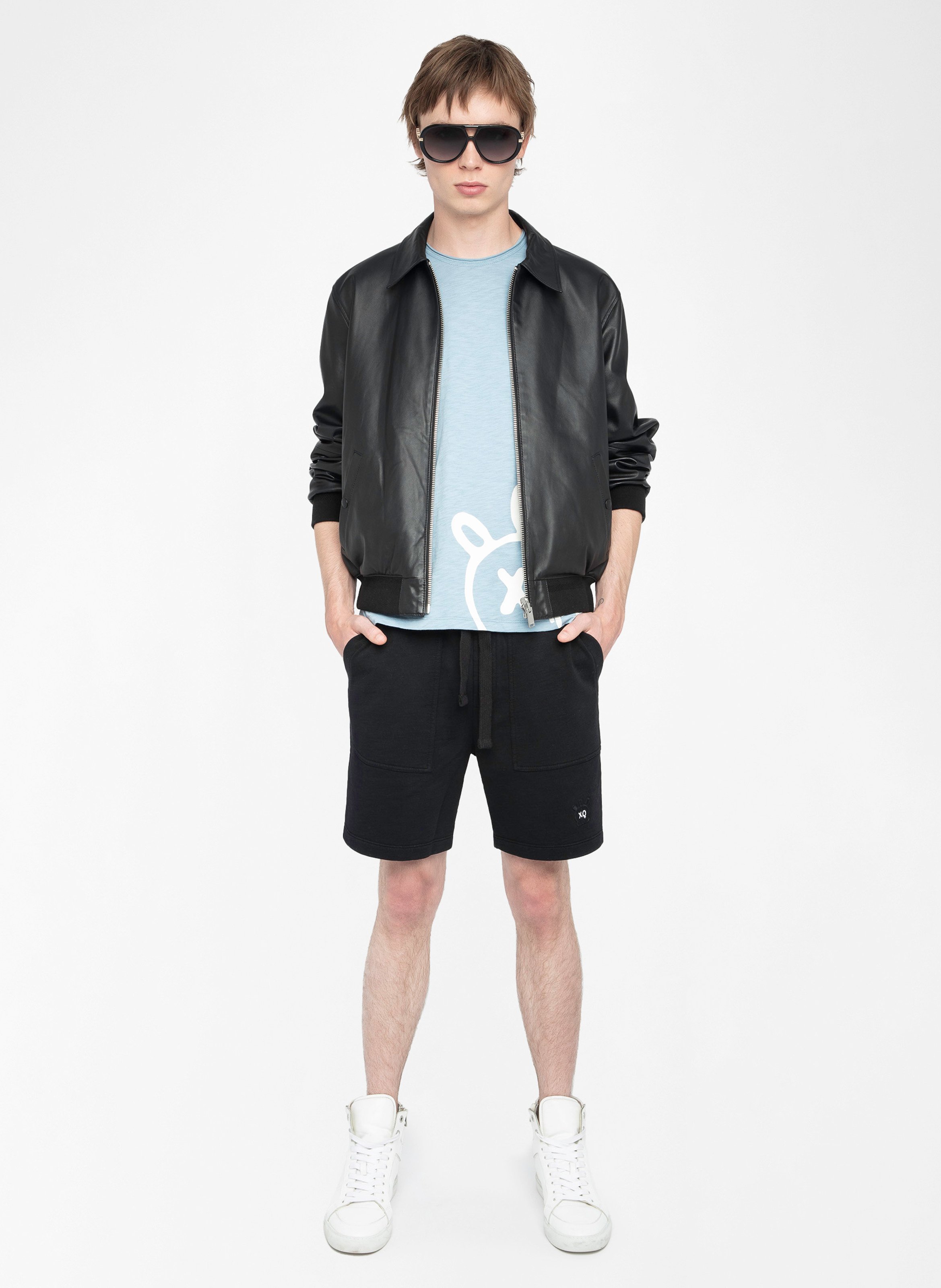 Short court en coton pablo ZADIG&VOLTAIRE Noir