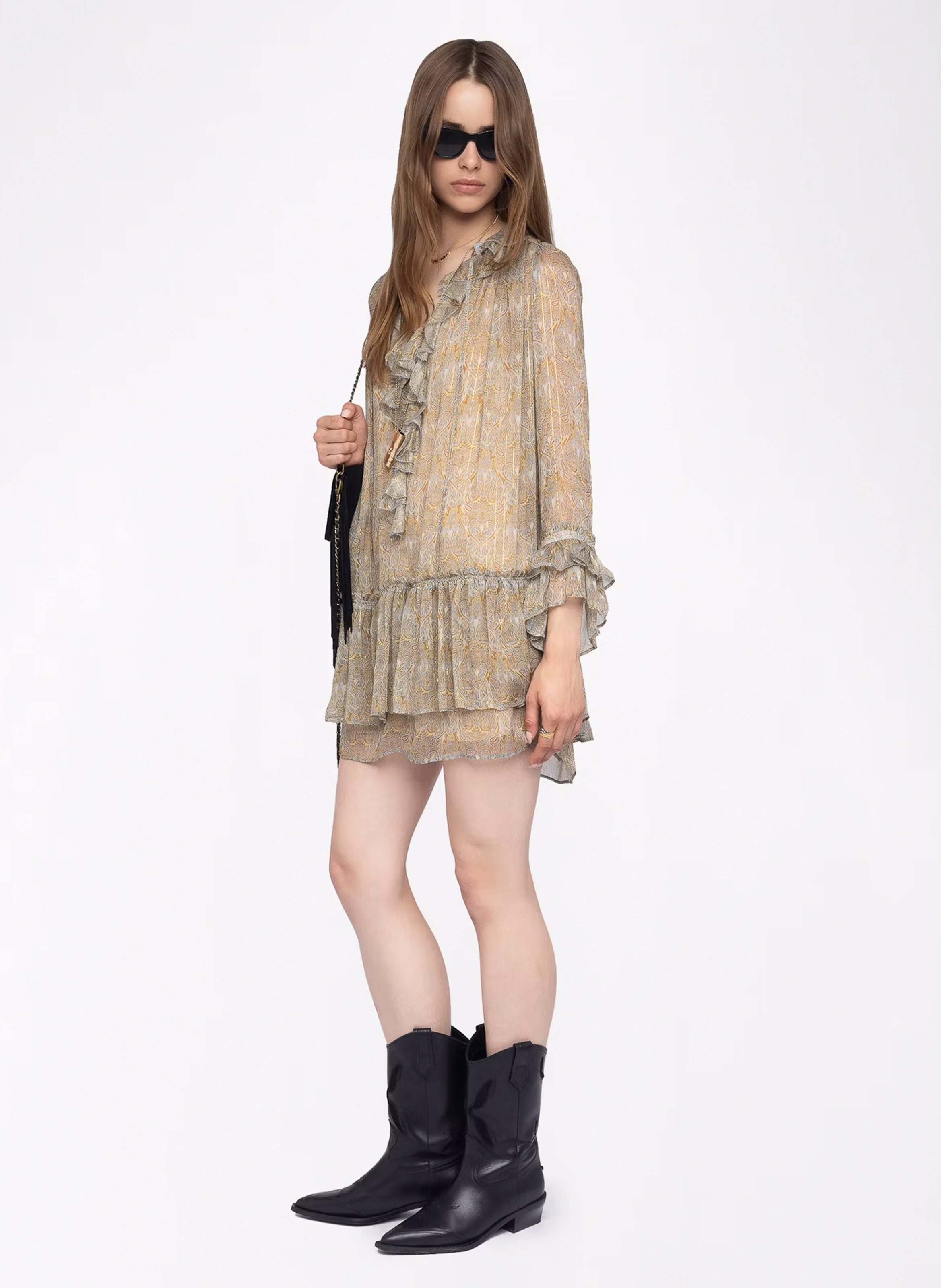 Robe courte imprimée ralice ZADIG&VOLTAIRE Bleu