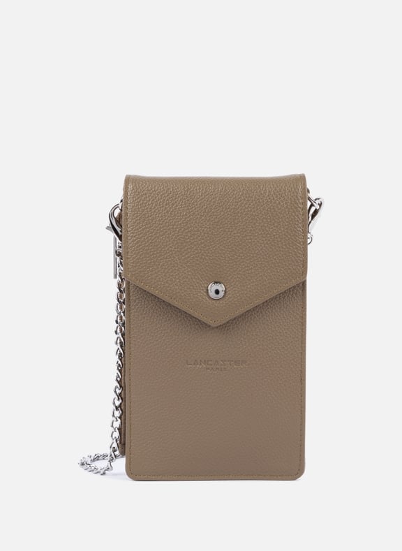 Pochette smartphone - foulonné pm Marron by LANCASTER LANCASTER Pochette smartphone - foulonné pm Marron