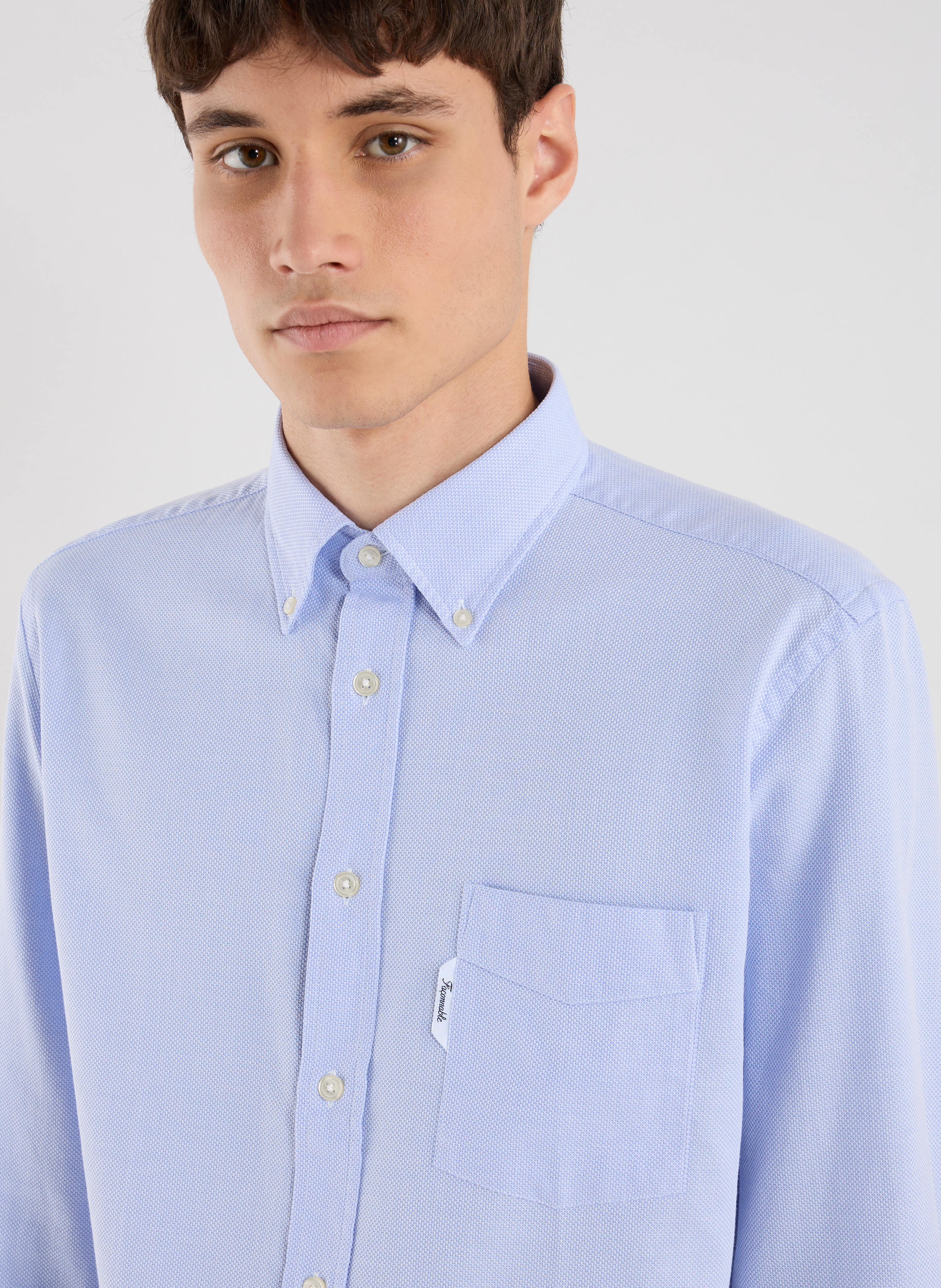  Cotton shirt FACONNABLE Blue