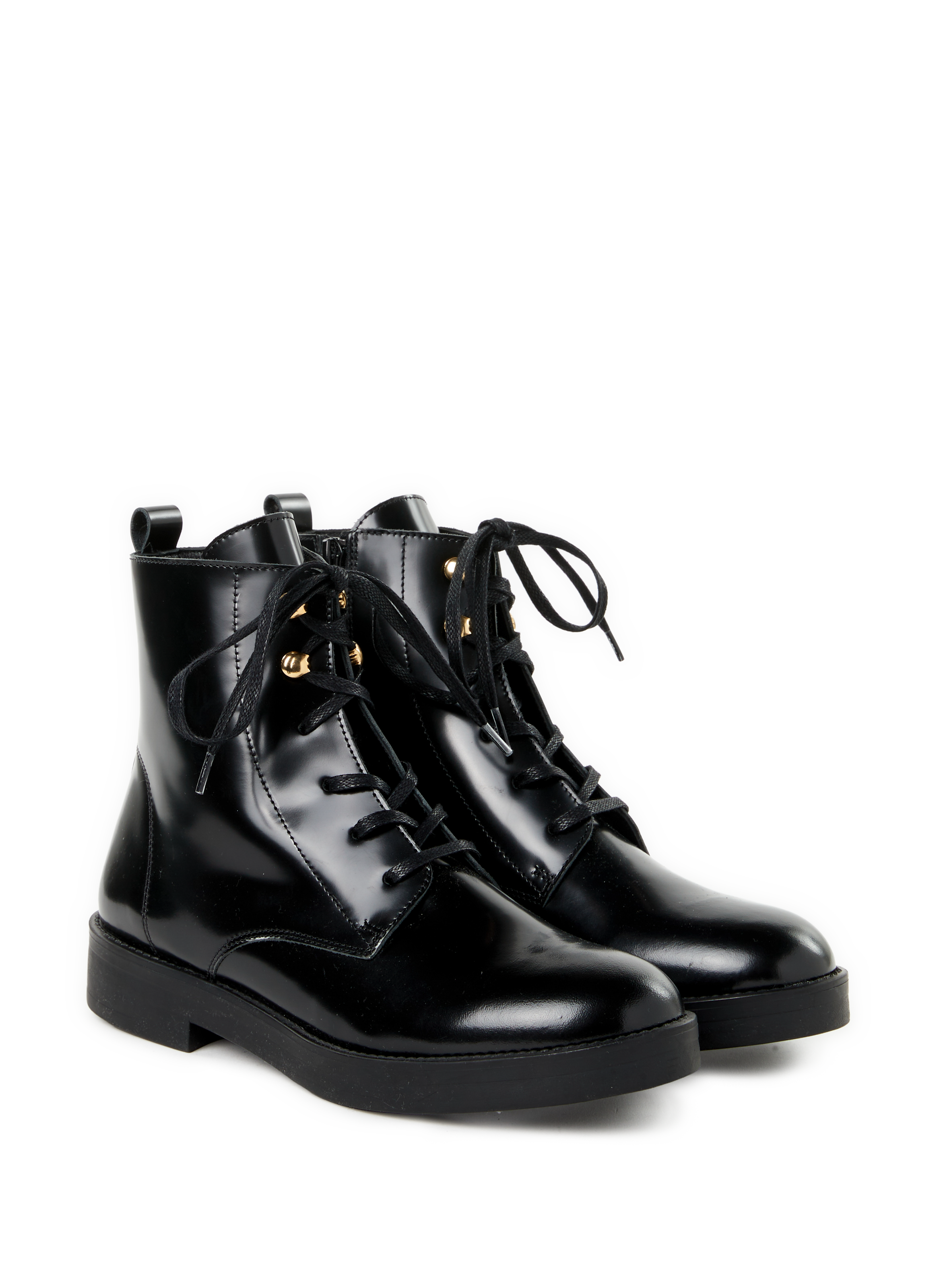 Bottines à lacets Dao en cuir  SAISON 1865 Noir