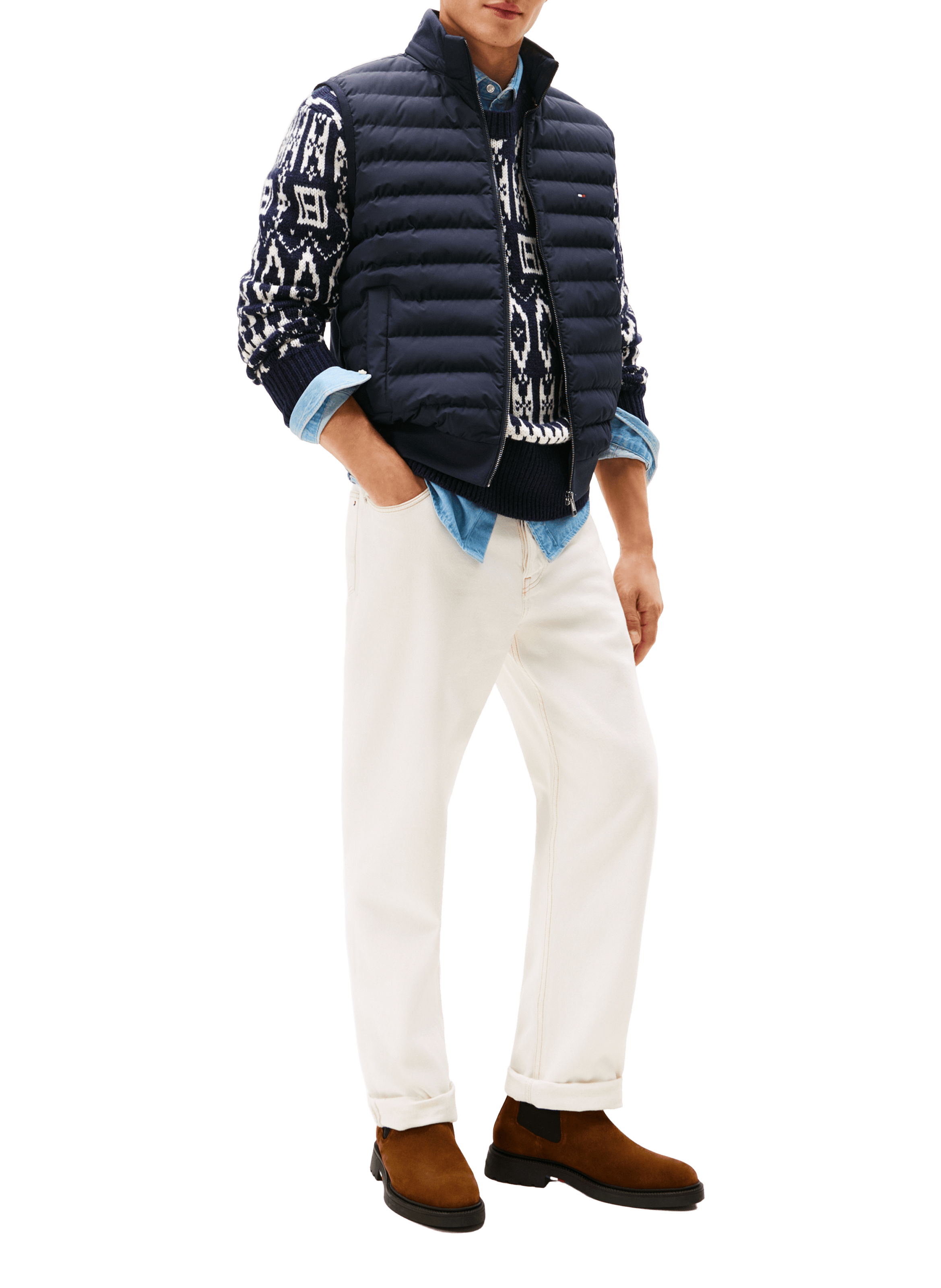 Chelsea Leather Boots TOMMY HILFIGER Brown