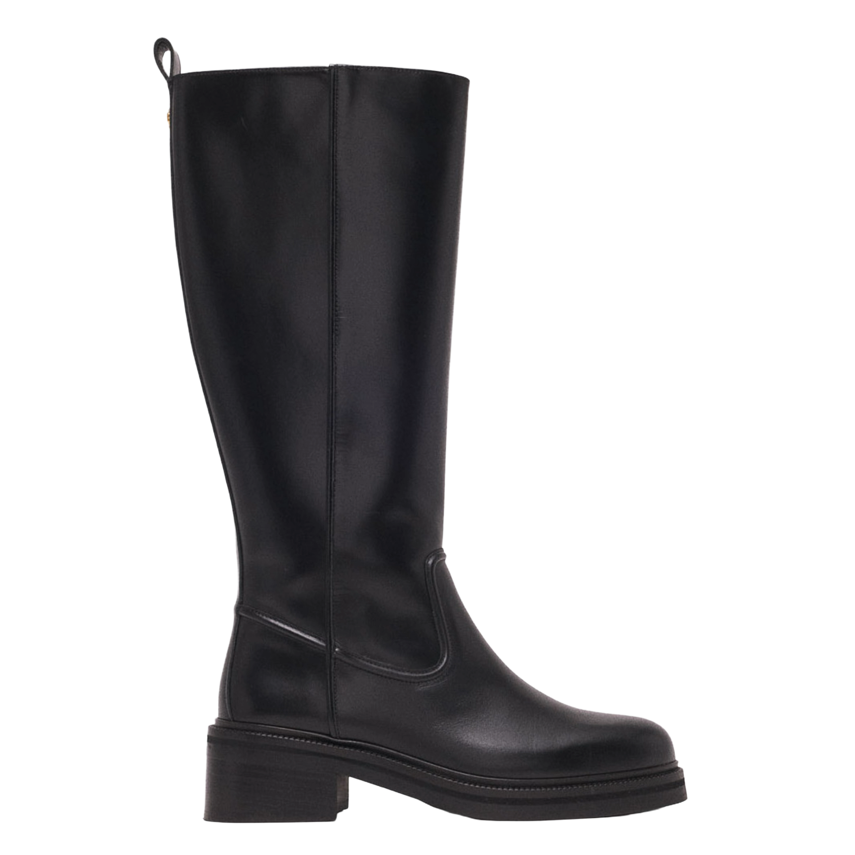Bottes en cuir Noir Maje Femme
