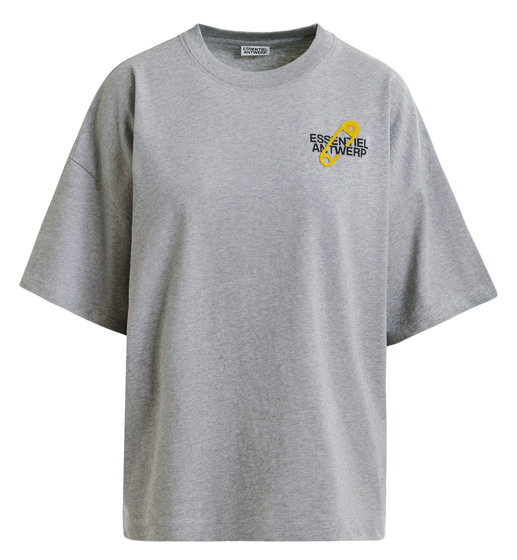 Tee-shirt col rond en coton bio ipin ESSENTIEL ANTWERP Gris