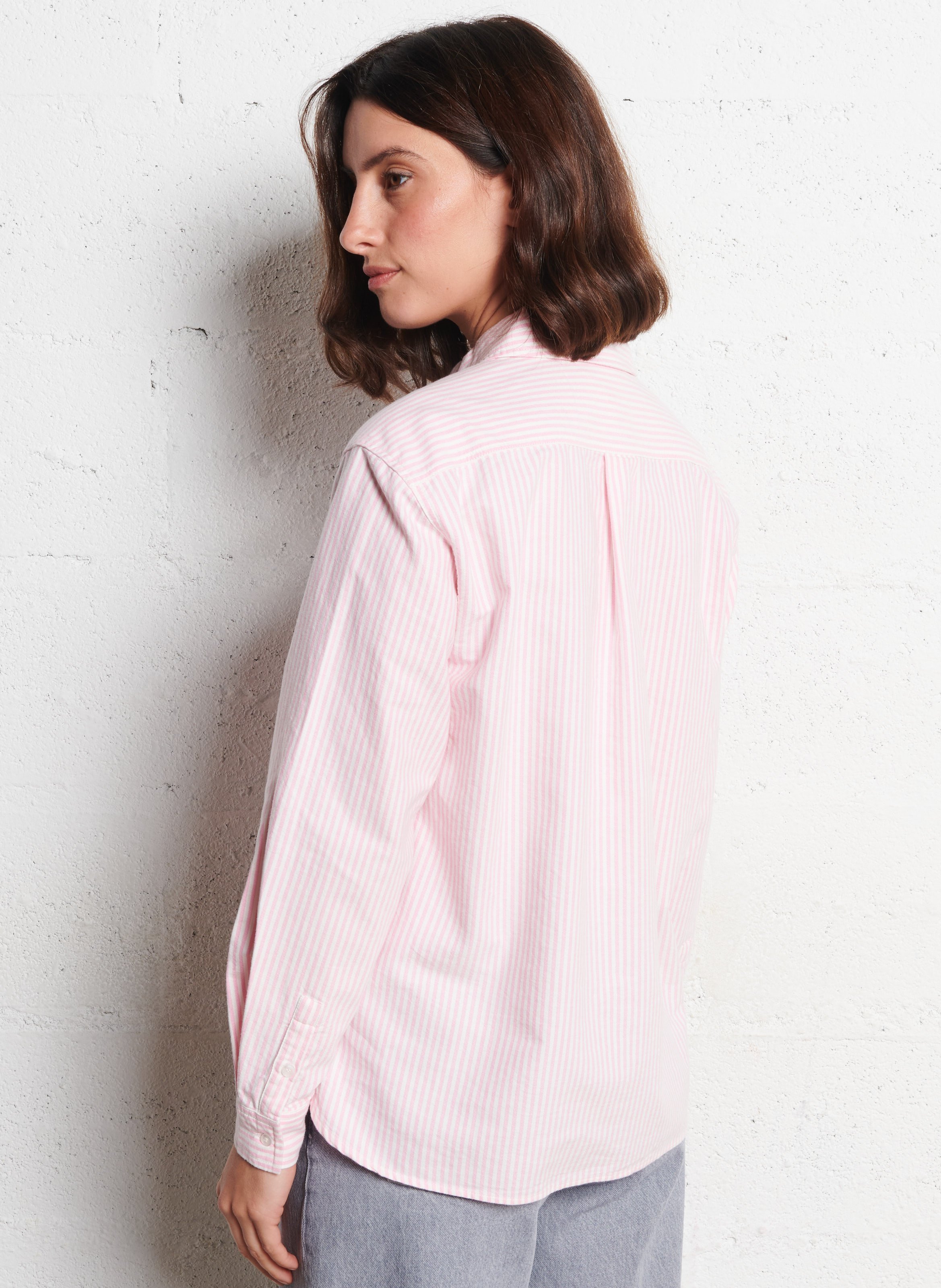 Chemise col classique en coton thomas MAISON 123 Rose