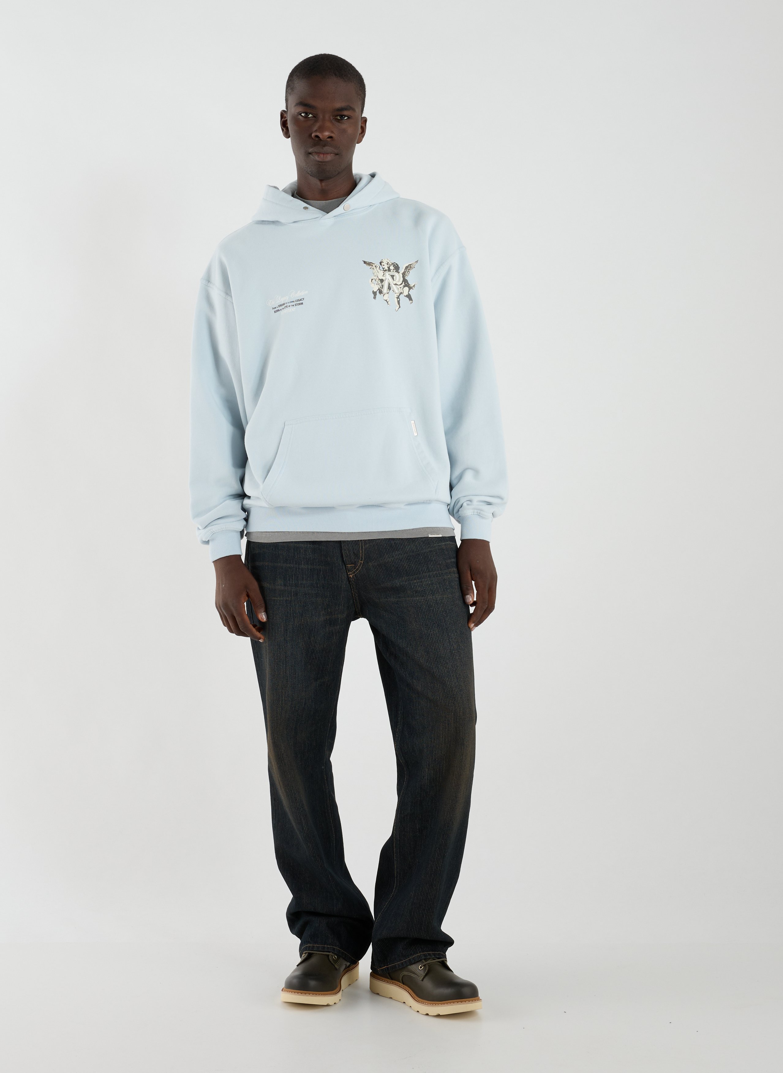 Cotton hoodie REPRESENT Blue