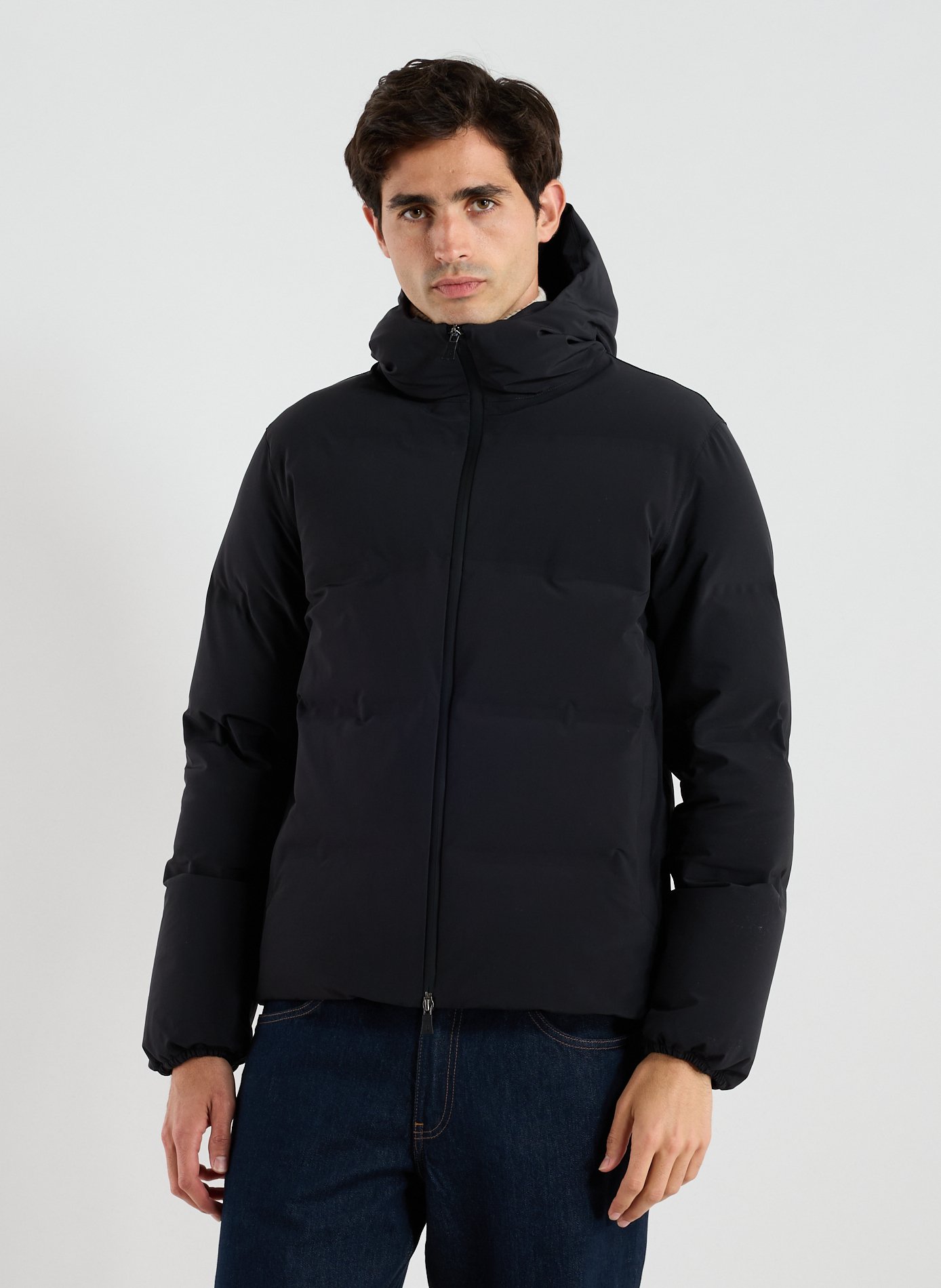 HERNO Plain down jacket Grey
