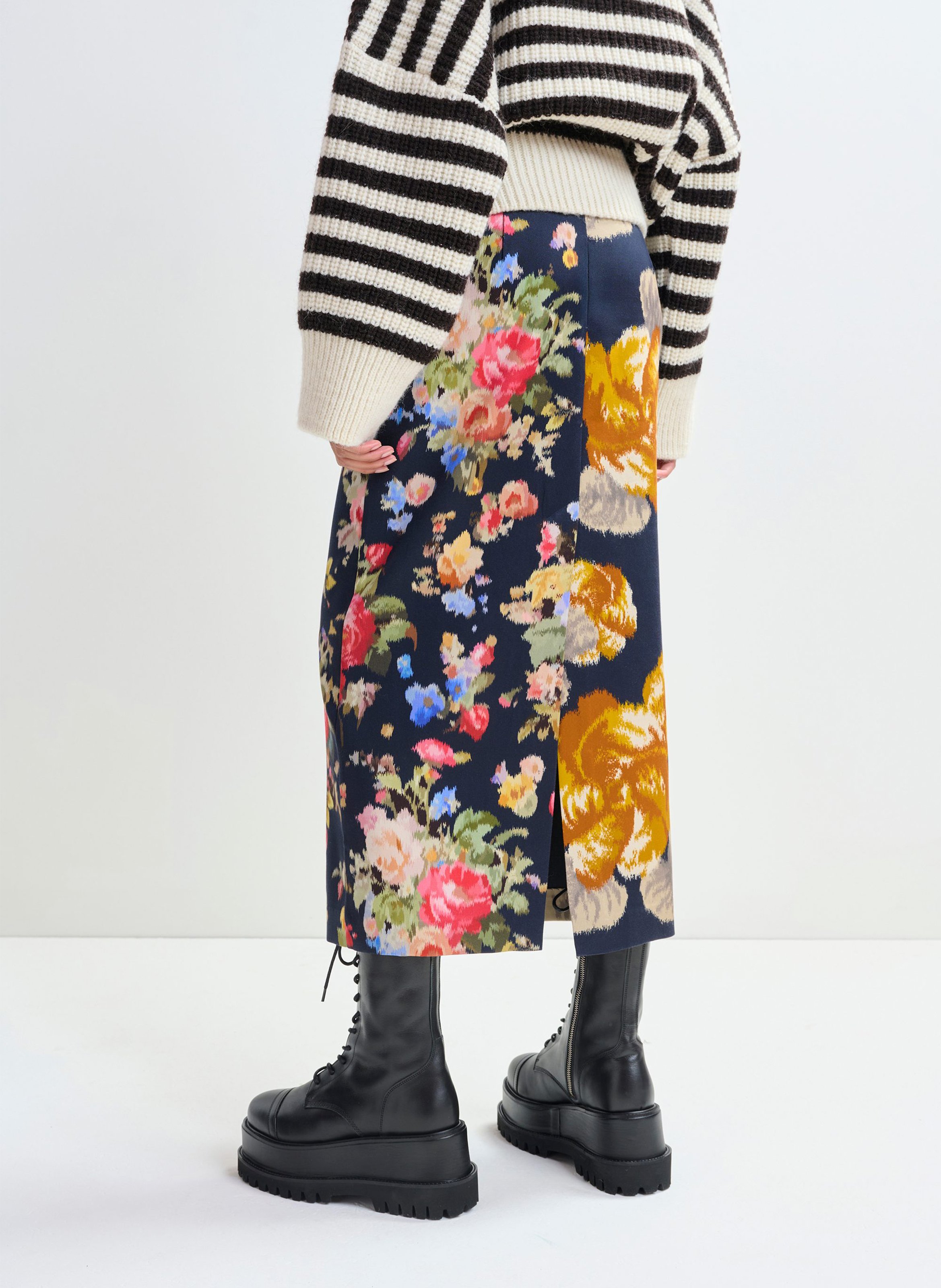 Jupe longue imprimée jonsea ESSENTIEL ANTWERP Bleu